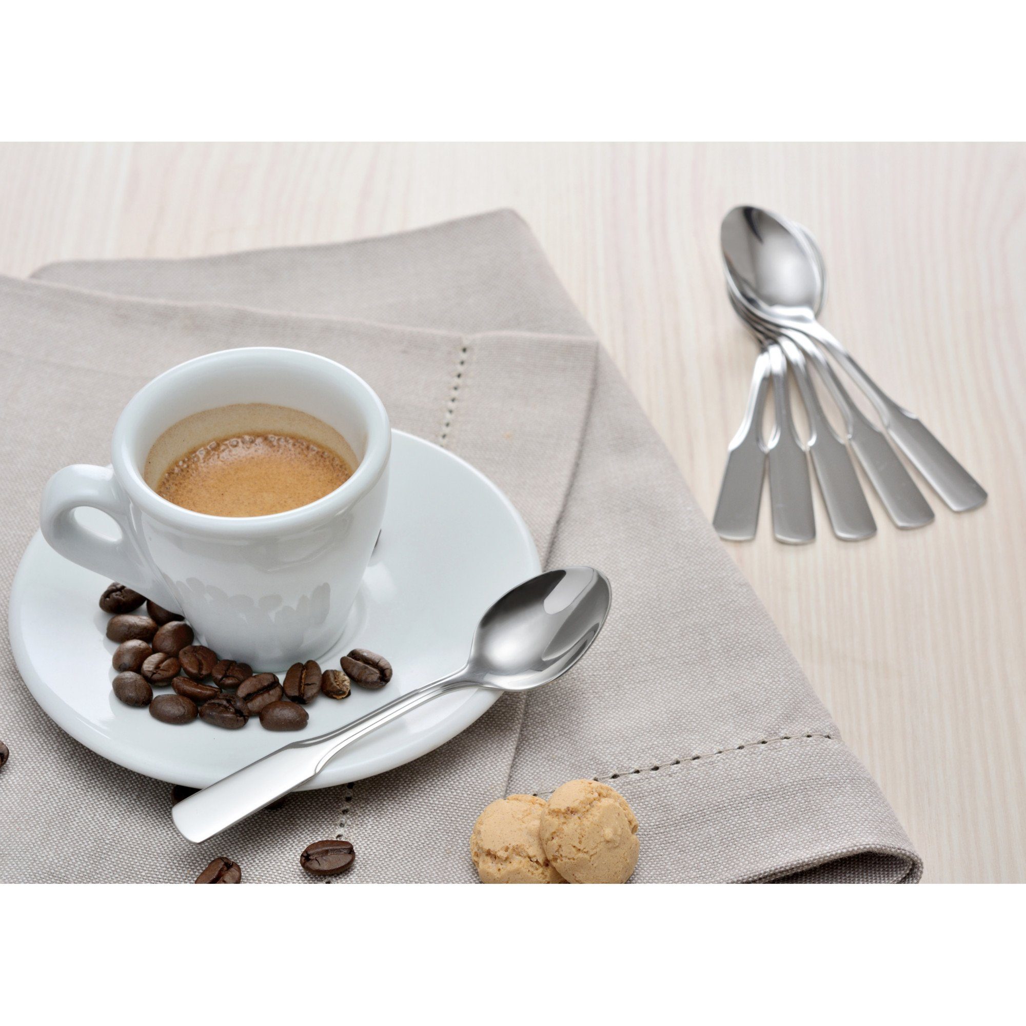 GRÄWE Espressolöffel GRÄWE Espressolöffel 6 Stück, Edelstahl 18/10, Serie Spaten