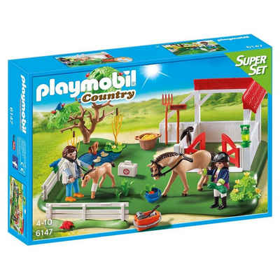 Playmobil® Spielwelt »PLAYMOBIL® 6147 - Country - Spielset, Koppel mit Pferdebox«