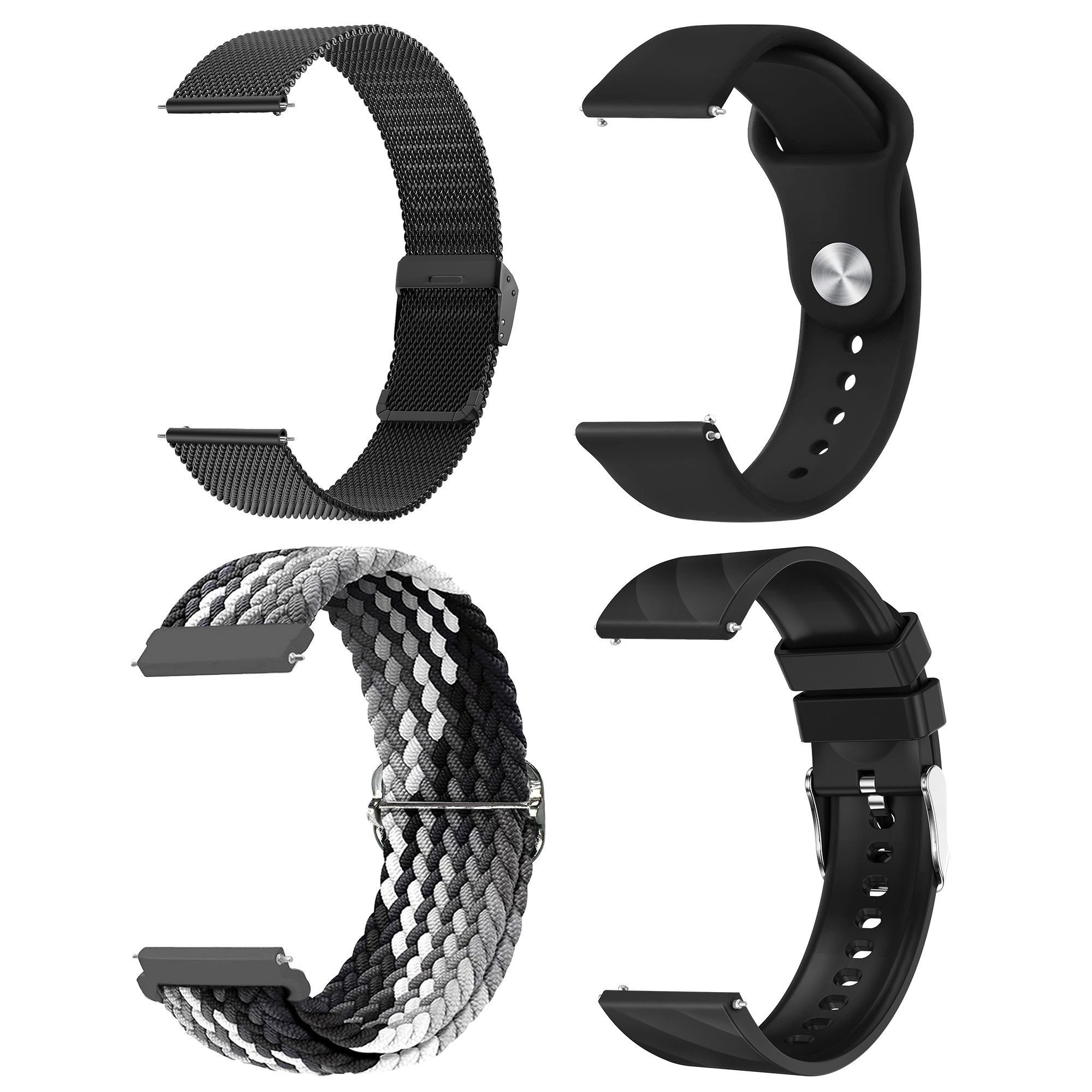 BRAIDOL Armband Smartwatch-Armband 22mm Uhrenarmband für günstig online kaufen