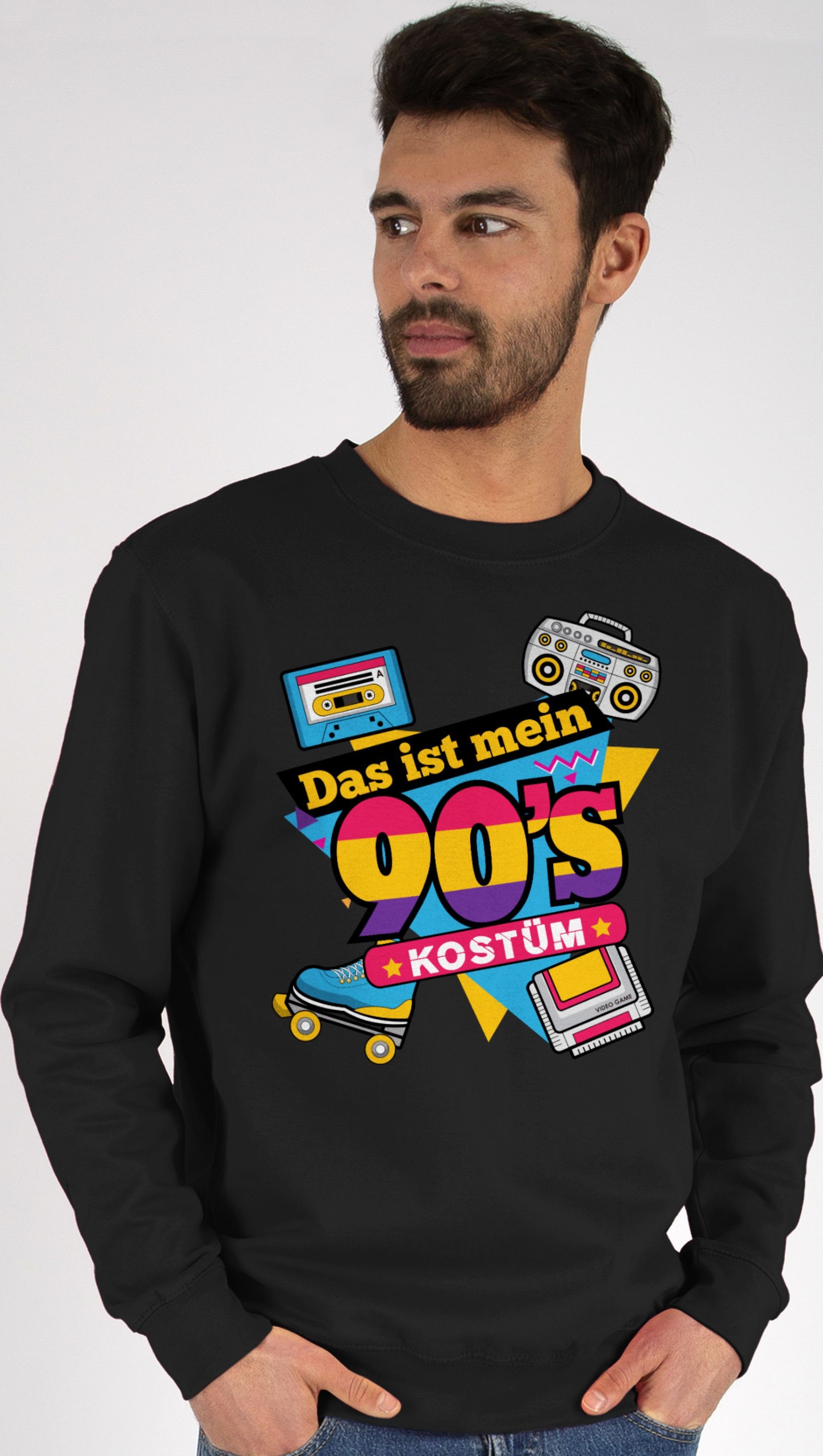 Shirtracer Sweatshirt Das ist mein 90er Jahre Kostüm I Neunziger Jahre I 90s I Fastnacht I F (1-tlg) Karneval & Fasching