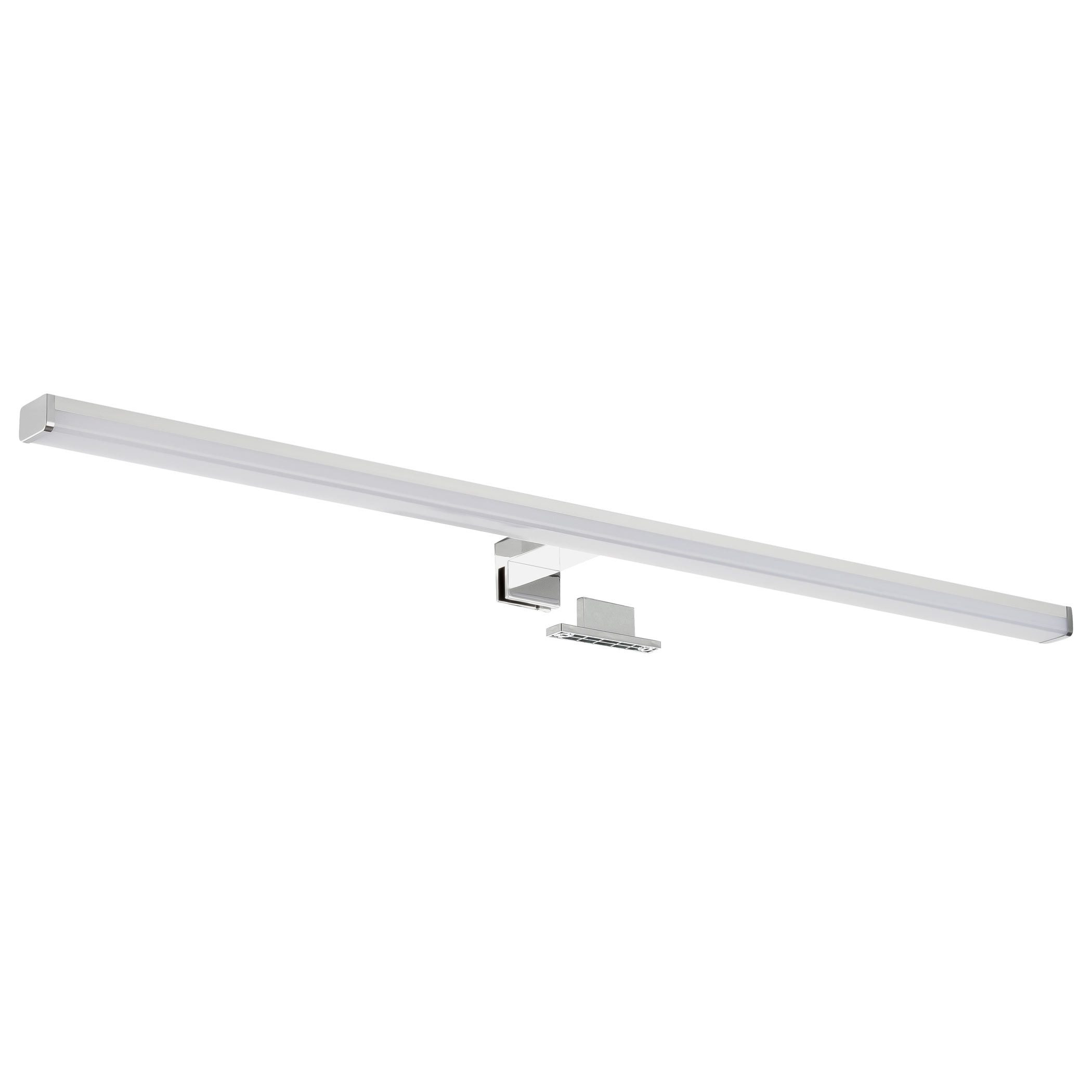 SEBSON Spiegelleuchte LED Spiegellampe Bad 80cm IP44 15W 1300lm 4000K 230V 780x98x44mm, LED integriert, neutralweiß, Aufbauleuchte + Klemmleuchte, 110° Abstrahlwinkel, einfach Montage