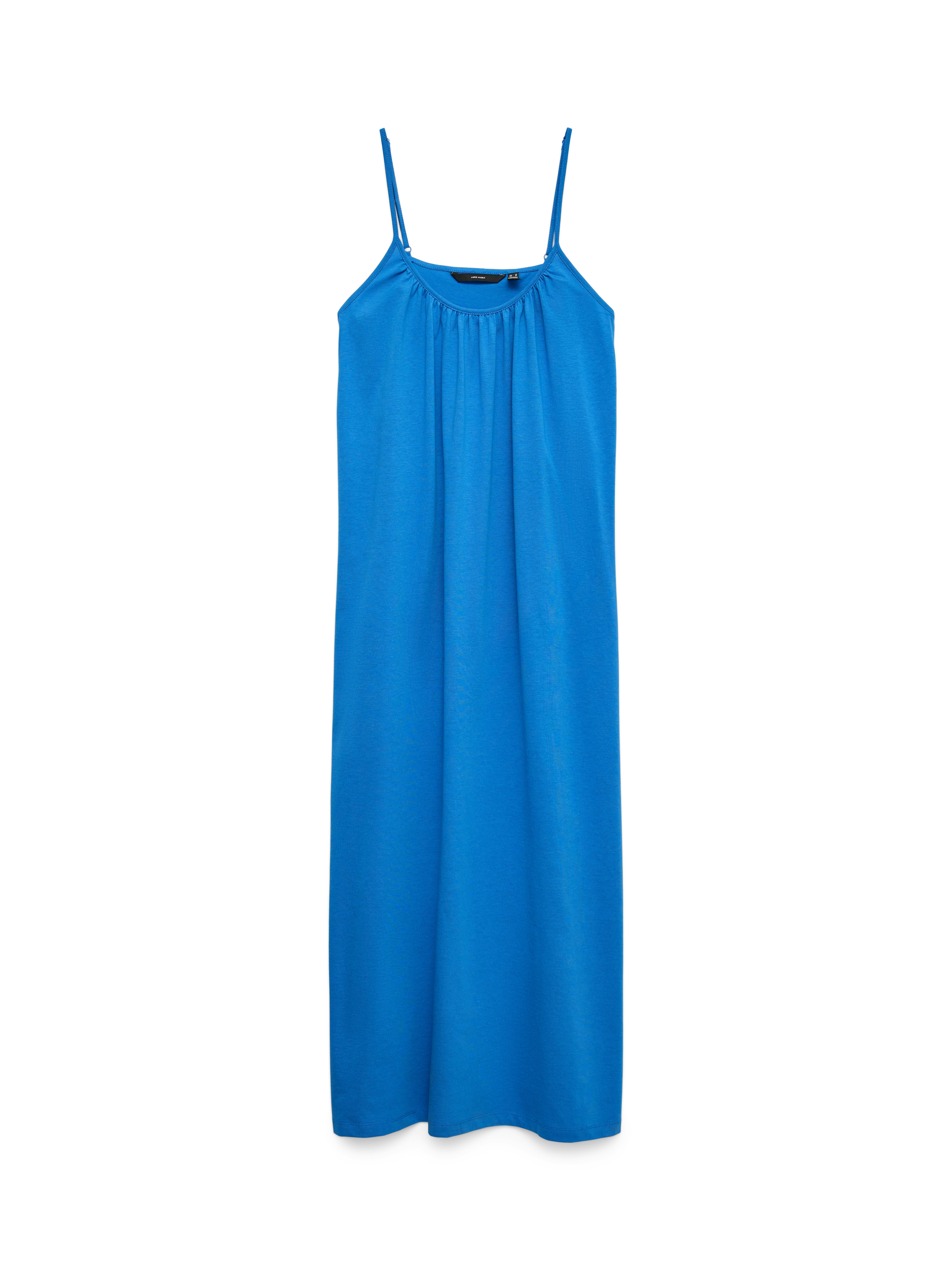 Vero Moda Maxikleid VMLUNA SINGLET ANKLE DRESS NOOS Baumwollmischung, regular fit