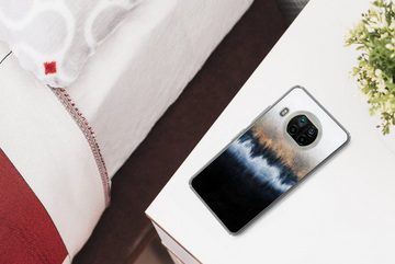 MuchoWow Handyhülle Abstrakt - Gold - Luxus - Blau, Phone Case, Handyhülle Xiaomi Mi 10T Lite, Silikon, Schutzhülle