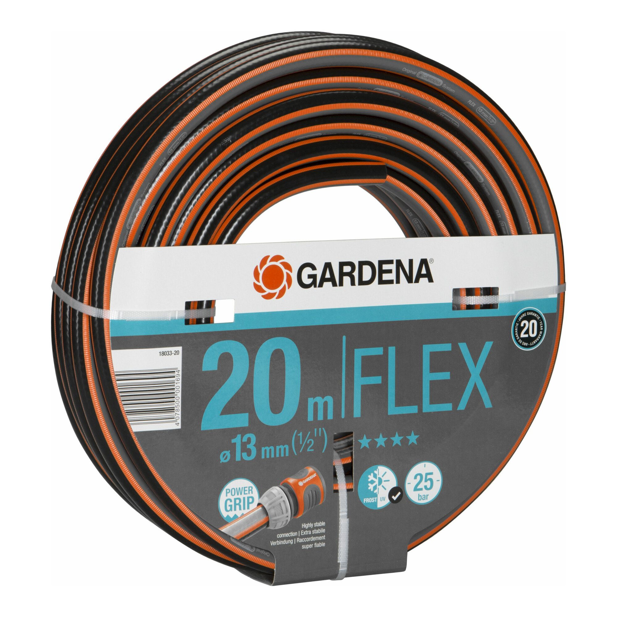 GARDENA Gartenschlauch GARDENA Comfort FLEX Schlauch 9x9 13 mm (1/2), 20 m o. A.