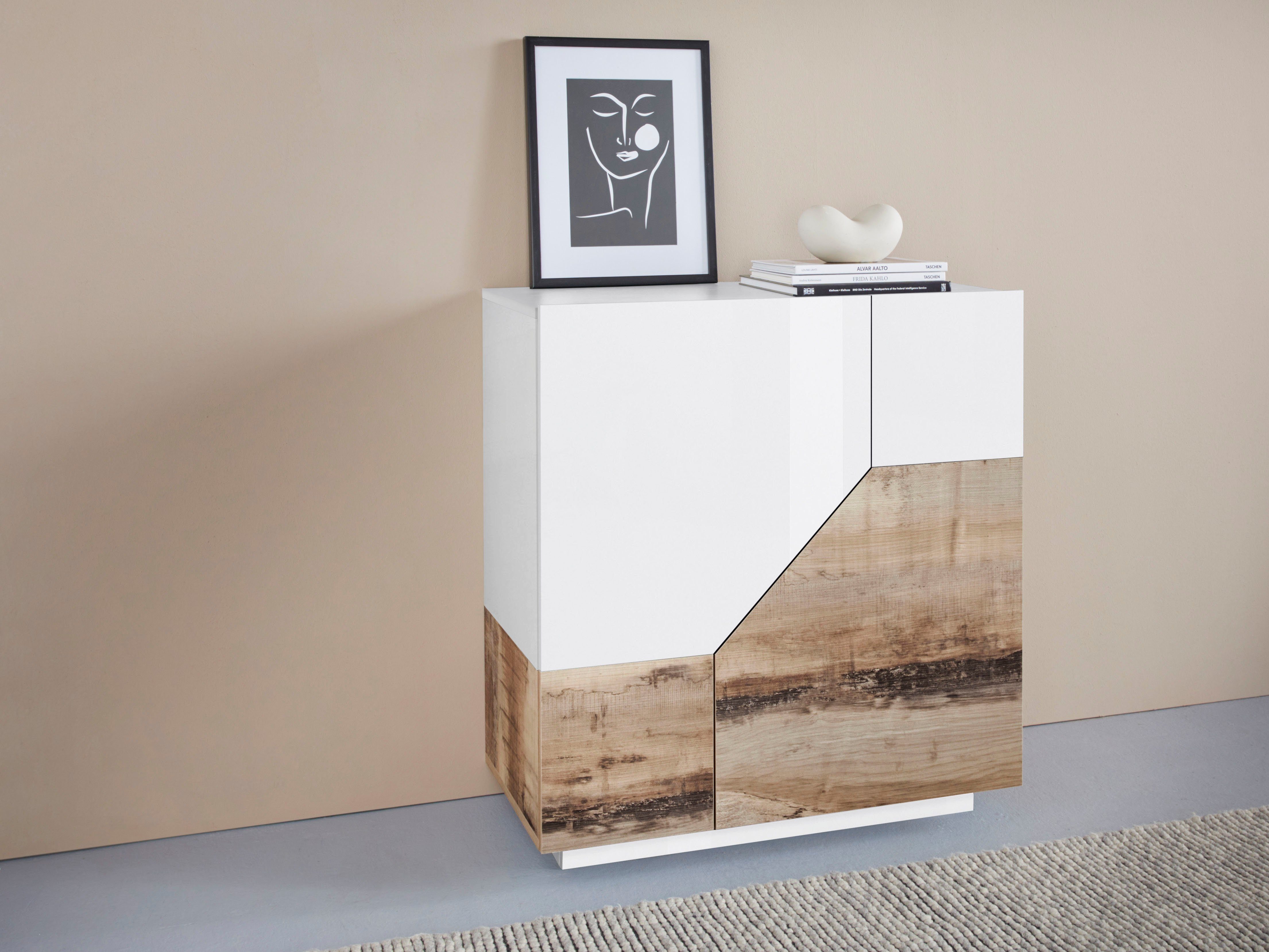INOSIGN Sideboard "ALIEN-Kommode, Schrank, Anrichte mit 2 Türen und 2 Fäche günstig online kaufen