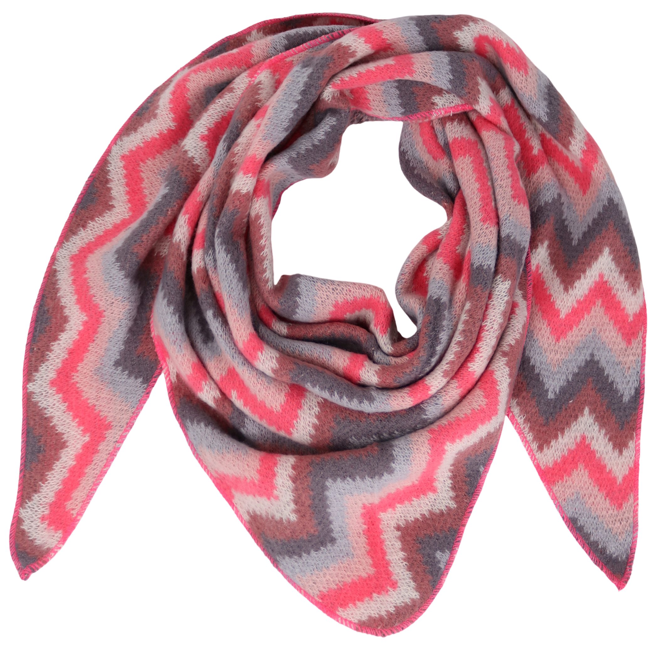 MIRROSI Dreieckstuch kuschliger und warmer Dreiecksschal ca.180x900 cm XXL, Trendiges Regenbogen-Design, wärmend & weich