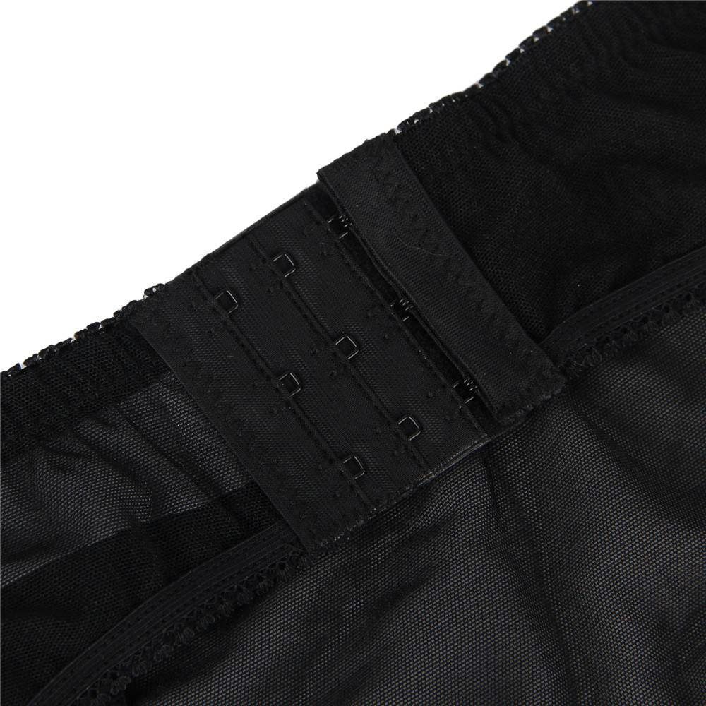 Lau-Fashion Strapsgürtel Strumpfhalter Unterwäsche Dessous Hüfthalter Strapse String Tanga S/XL