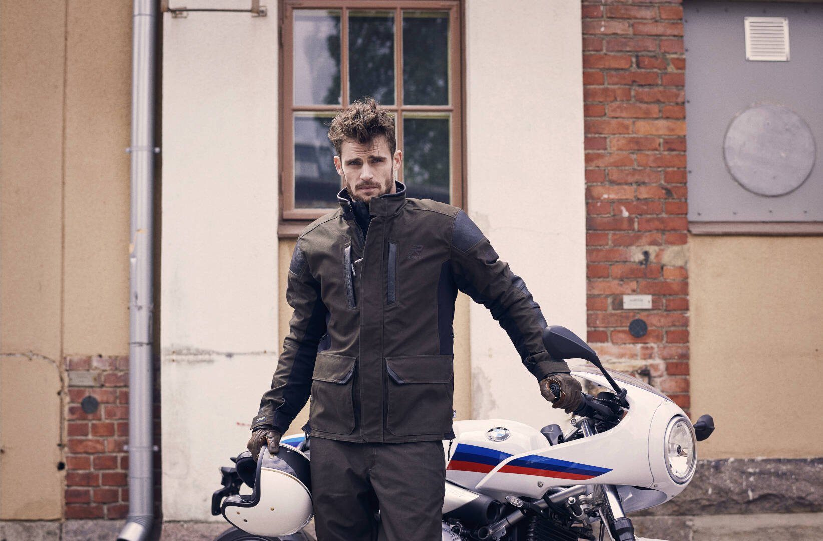 Motorradjacke Motorrad Melfort Textiljacke Dark Gore-Tex Rukka Brown