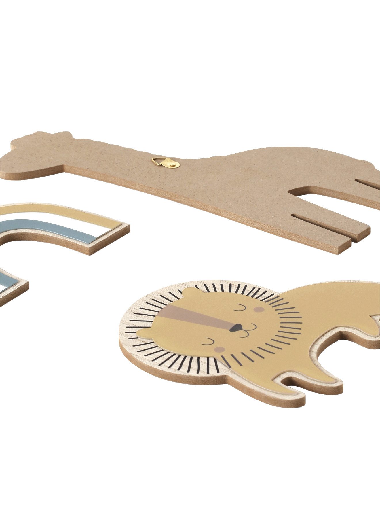 vertbaudet Wanddekoobjekt 3er-Set Kinderzimmer Wand-Deko PANDAFREUNDE, günstig online kaufen