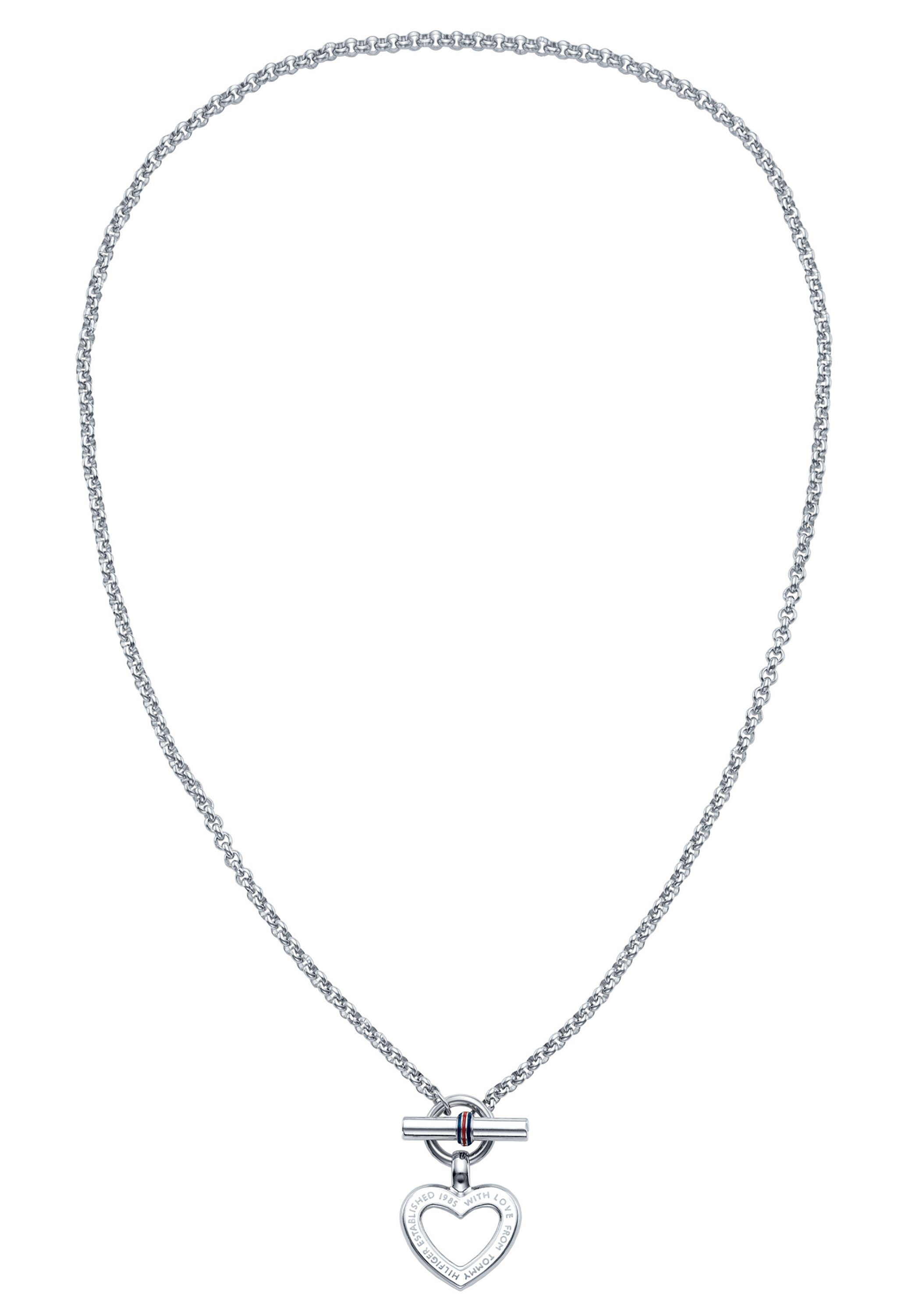 Tommy Hilfiger Kette mit Anhänger Schmuck Edelstahl Halsschmuck Erbskette VALENTINS DAY, mit Emaille. € 79,00