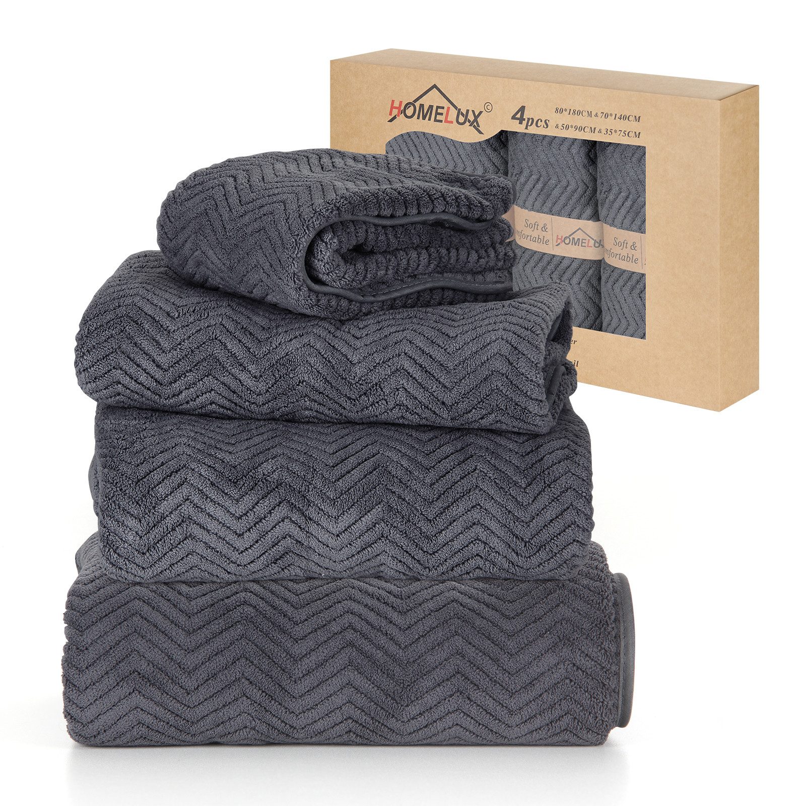 HOMELUX Handtuch Set 2 / 3 / 4 teilig Badetuch Set + Towel saugstarkes Frot günstig online kaufen