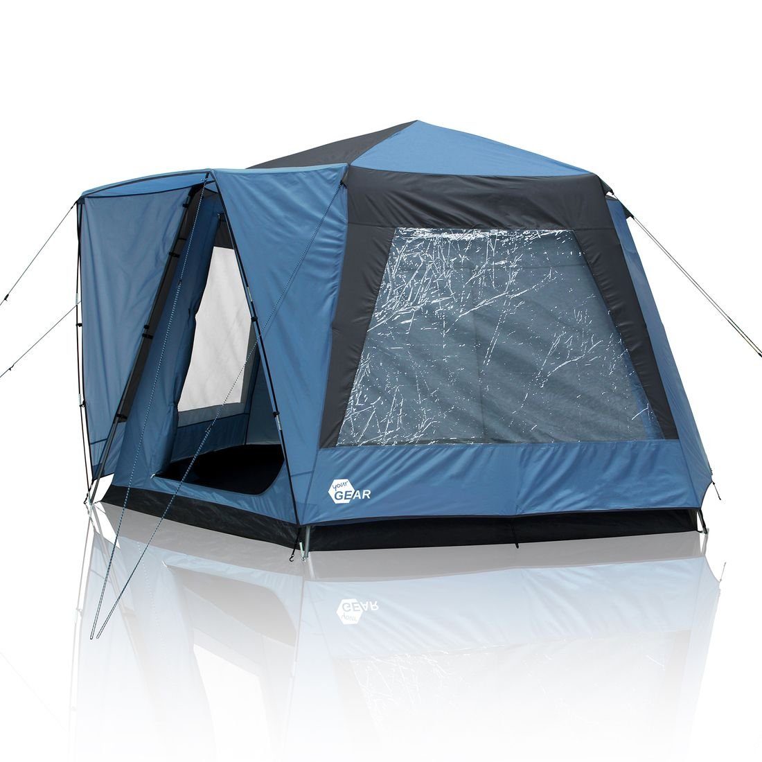 yourGEAR Gruppenzelt »yourGEAR Zelt Ponza 400 Festivalzelt Ø 4 x 2,3 m Gruppenzelt Familienzelt Event Dome Stehhöhe Bodenwanne Wasserdicht«, Personen: 6