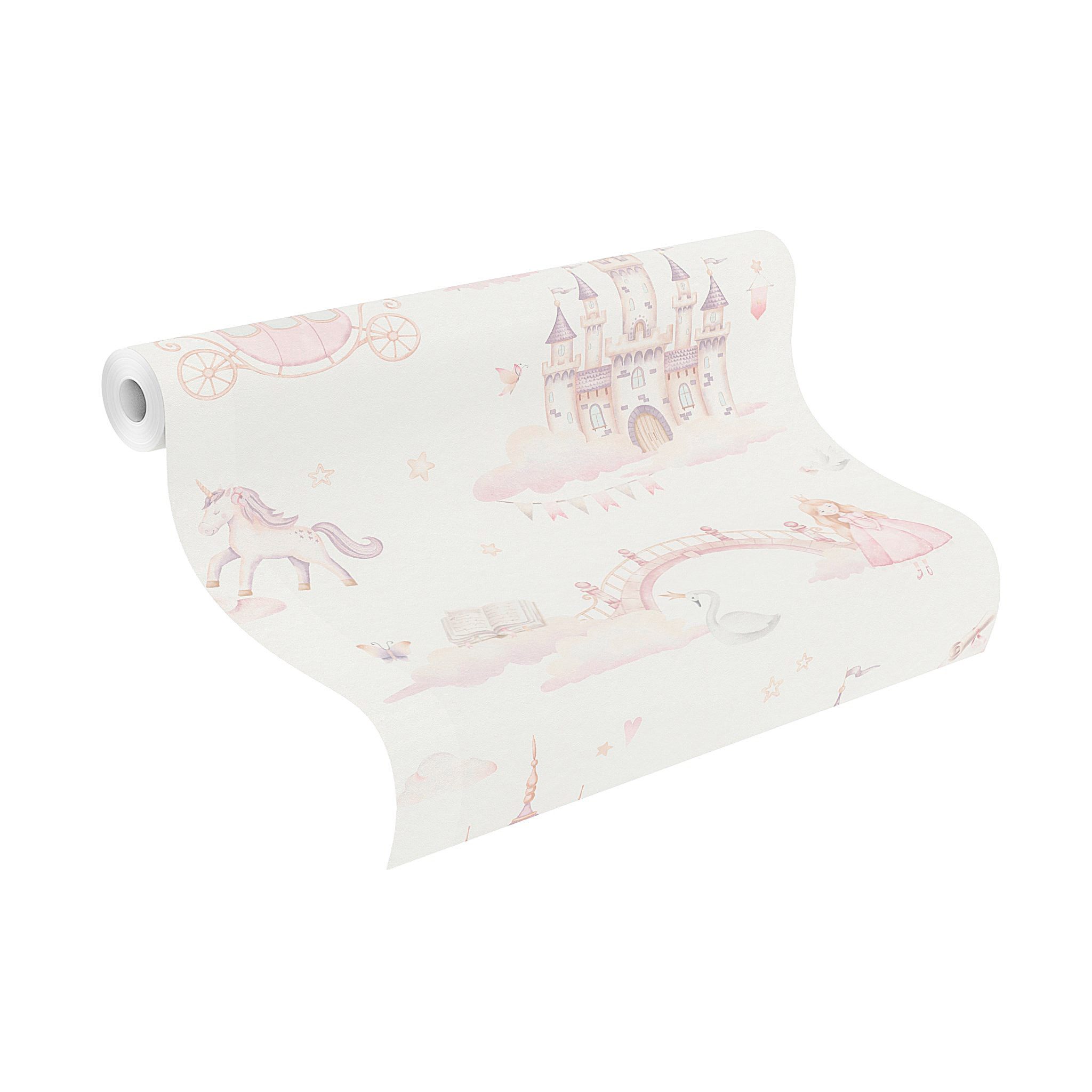 Rasch Vliestapete 302721 - Kinderzimmer-Tapete mit Prinzessinnen-Motiv, str günstig online kaufen