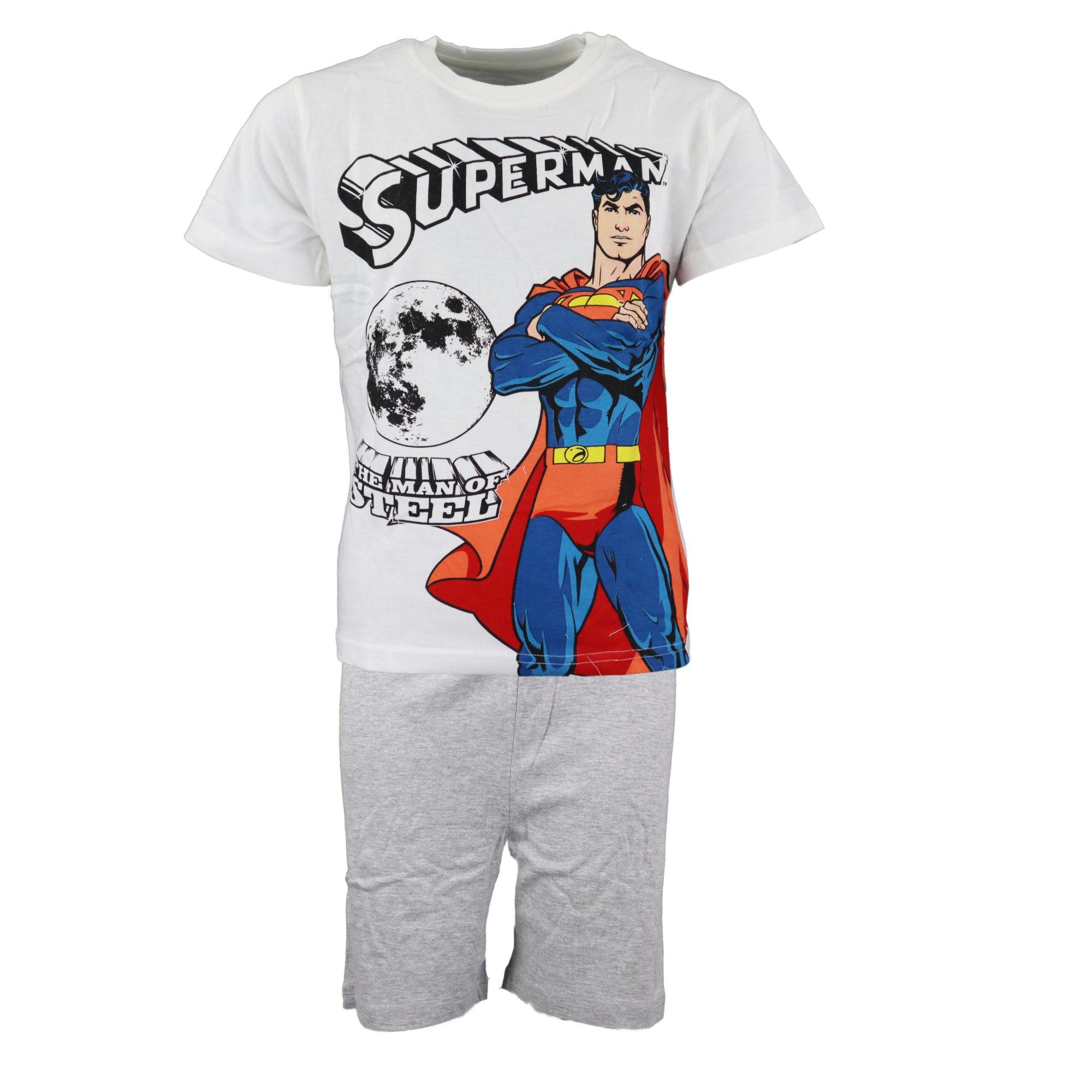 Schlafanzug DC Comics Superman Kinder Jugend kurzarm Pyjama