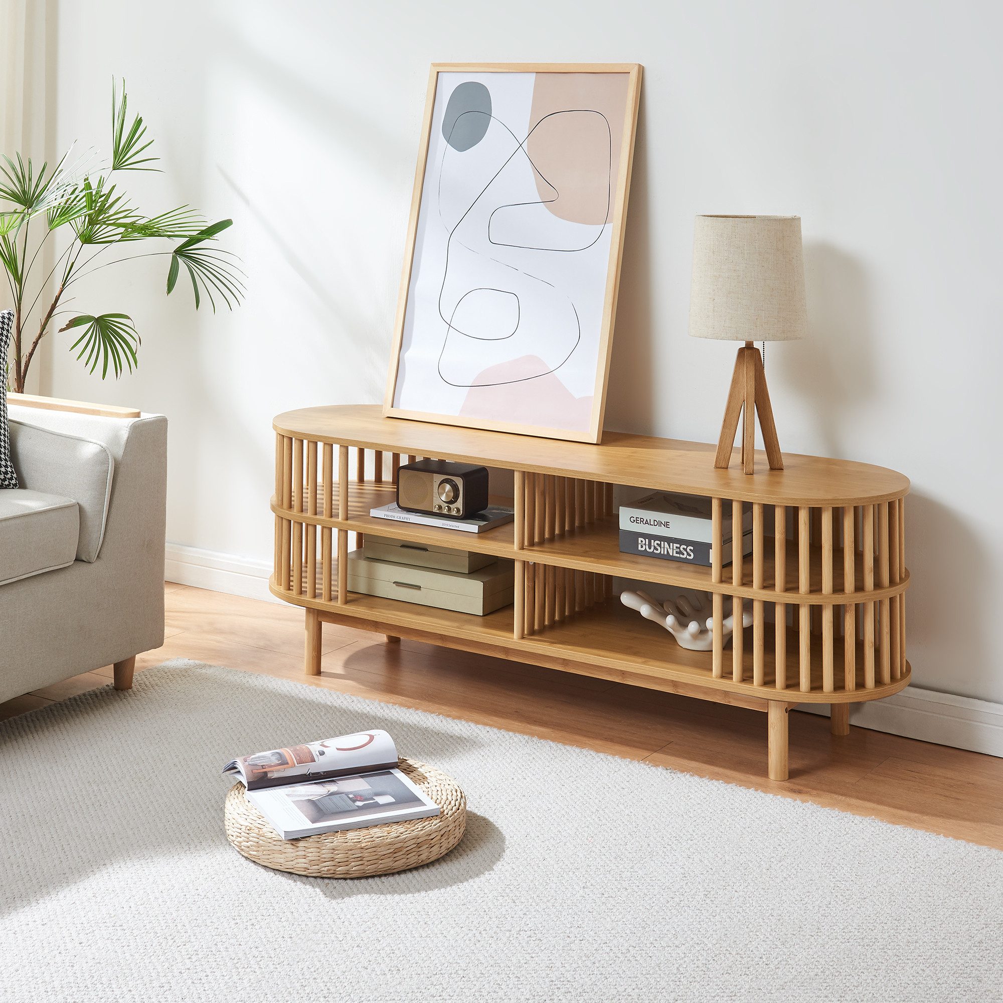 en.casa TV-Schrank Fernsehtisch »Jarvenpaa« 140x40x50 cm günstig online kaufen