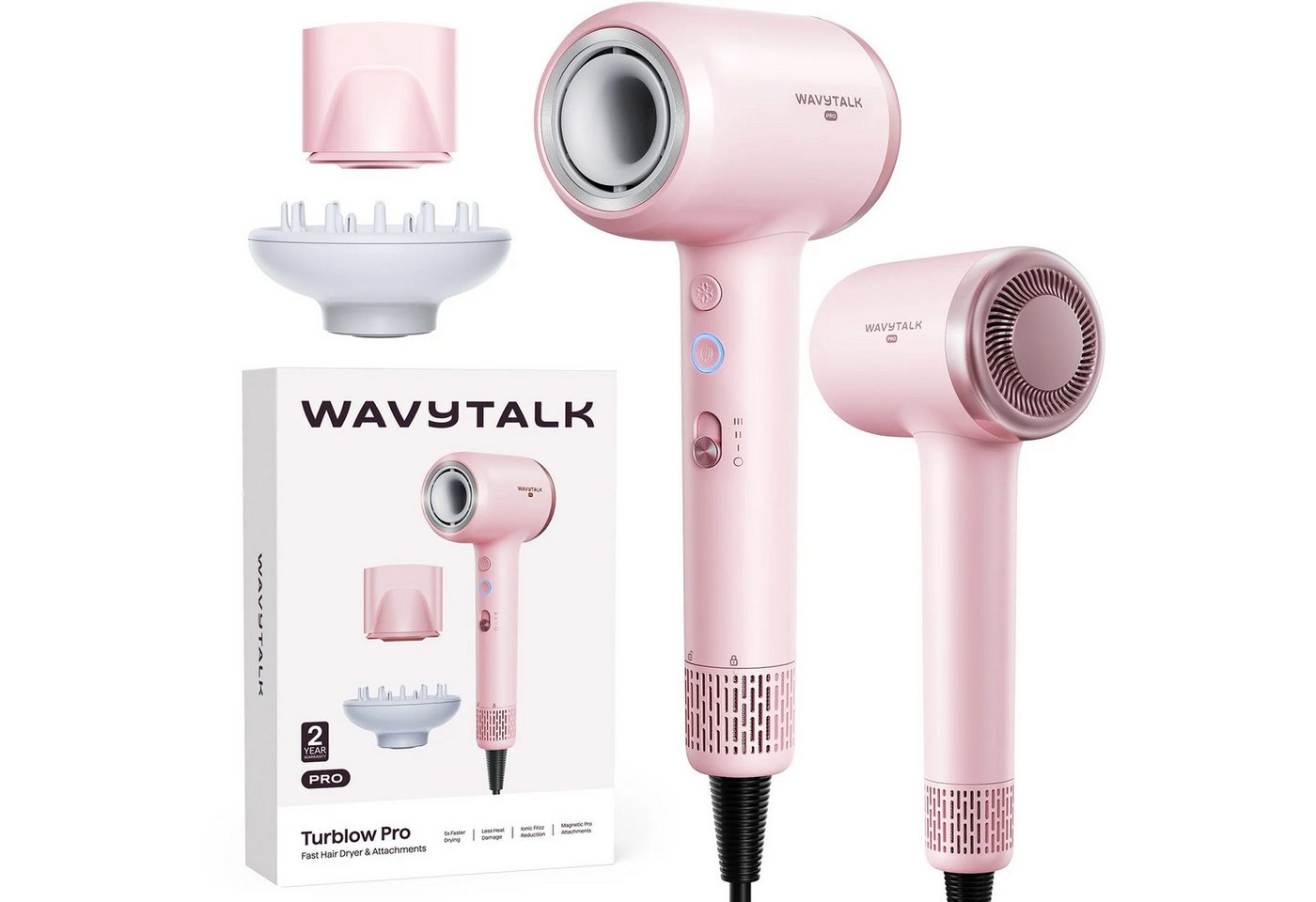 Wavytalk Haartrockner Turblow Pro, 1500 W, 110000 Umdrehungen pro Minute