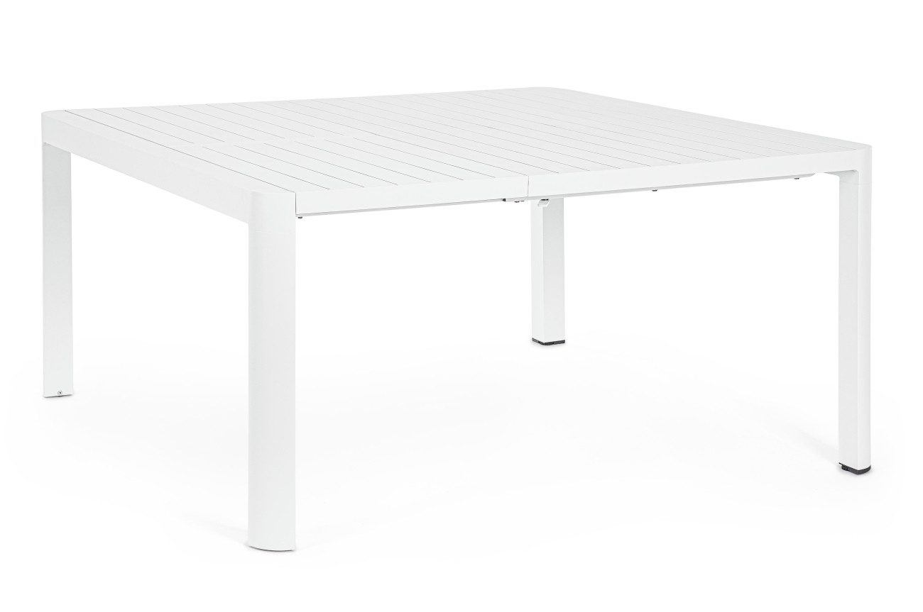 Feeling4Home Esstisch Kiplin Ausziehbar 150 cm, Weiß, Geeignet für 6-8 Personen