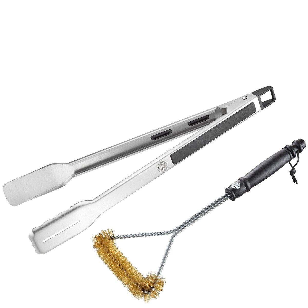 GEFU Grillzange Set: Grillzange BBQ + Triangel-Bürste BBQ