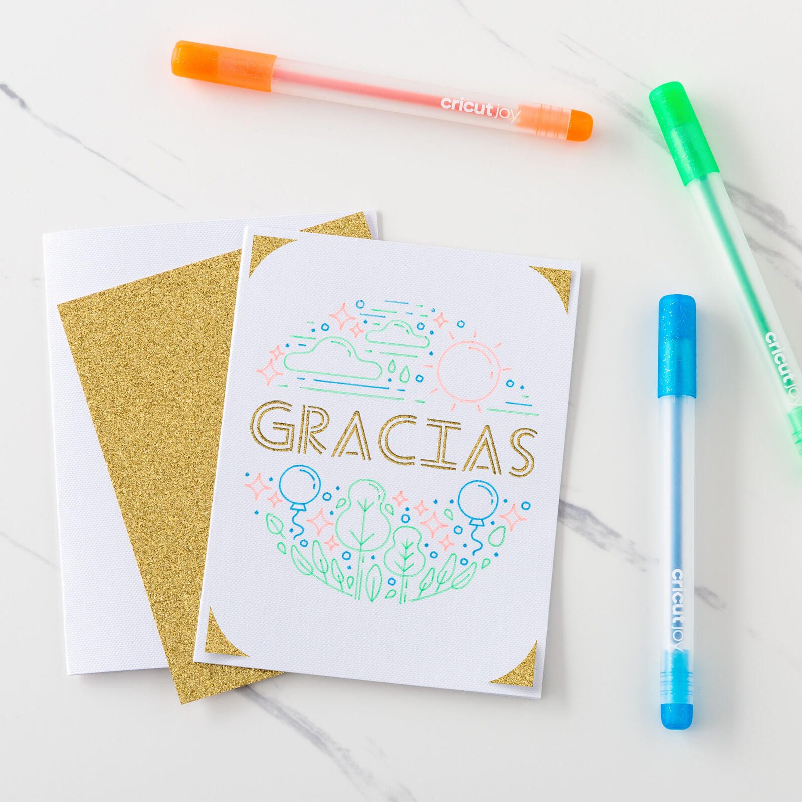 Cricut Plotterfolie Cri.Joy 3 Glit.Gelstifte 0,8mm