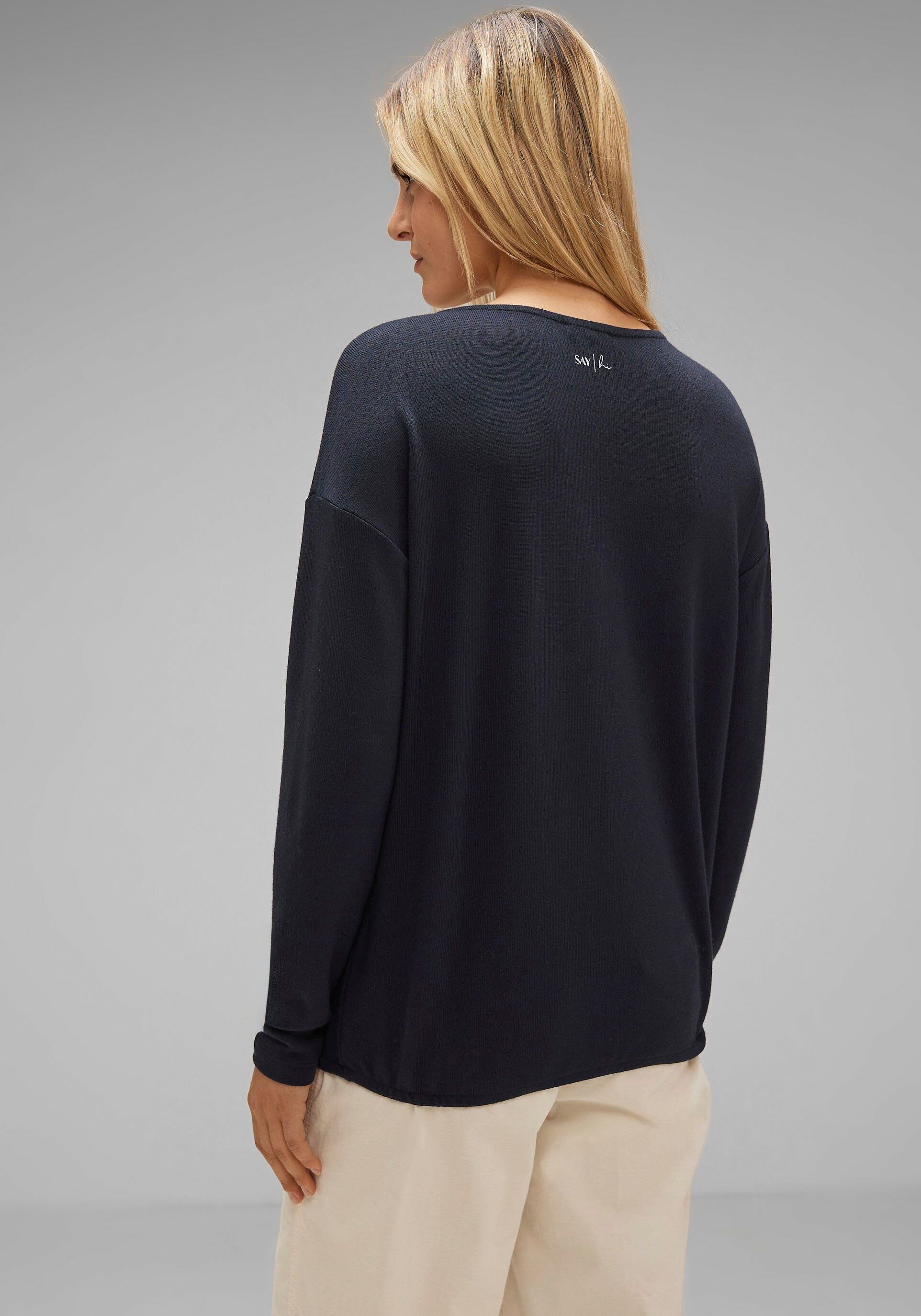 Wording blue ONE mit deep Sweatshirt STREET