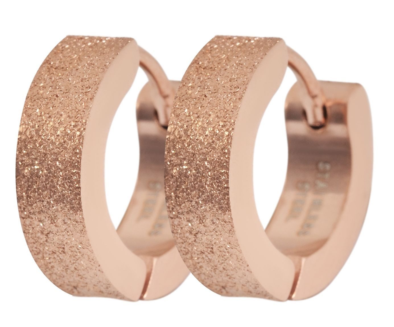 Adelia´s Klappcreolen Damen Ohrringe – Klappcreole aus Edelstahl, Ideal als Geschenk für besondere Anlässe
