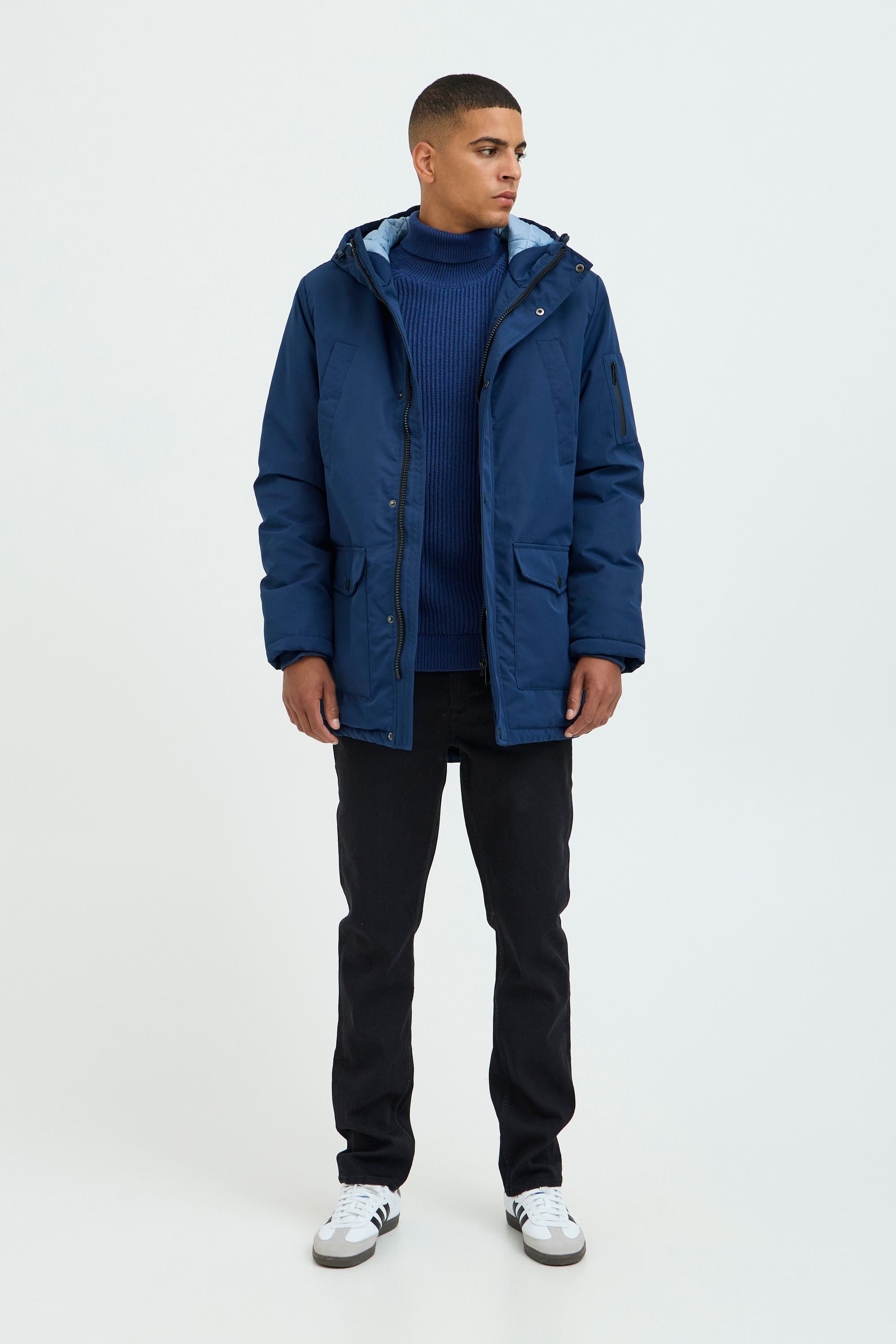 Blend Dufflecoat BHOuterwear Wärmender Steppmantel mit Kapuze