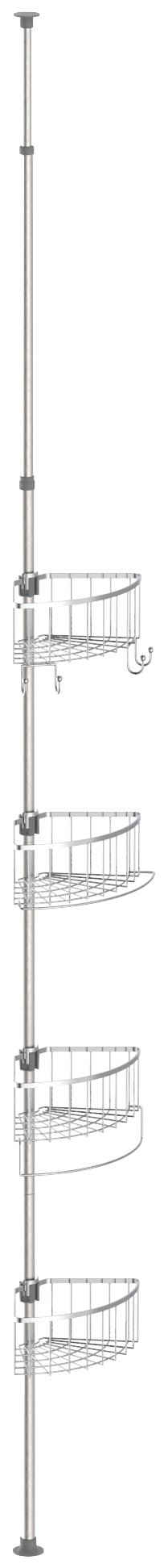 Eisl Duschregal »Teleskop«, höhenverstellbar, 4 abnehmbare Körbe, Edelstahl, leichte Montage