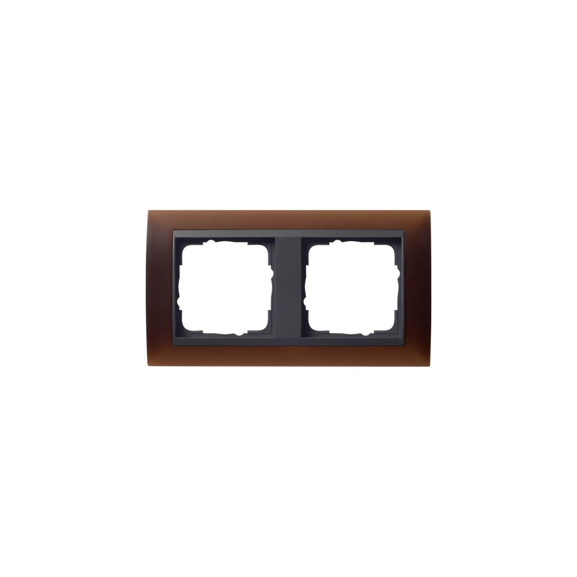 Abdeckrahmen Gira Abdeckrahmen 2f.opak dbr 021213