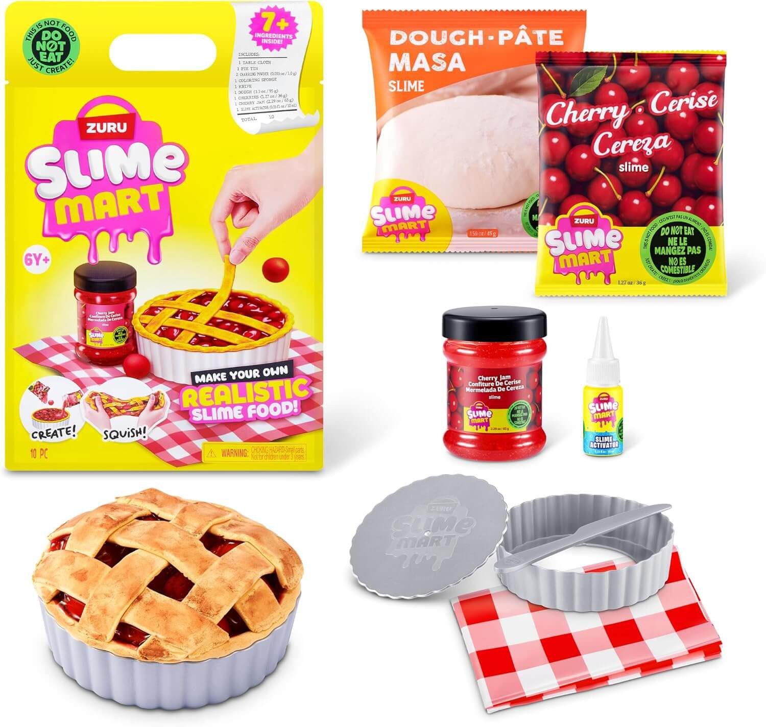 ZURU Knete Zuru 15915E - Slime Mart Shopping Bag Serie 2 - Kirschkuchen