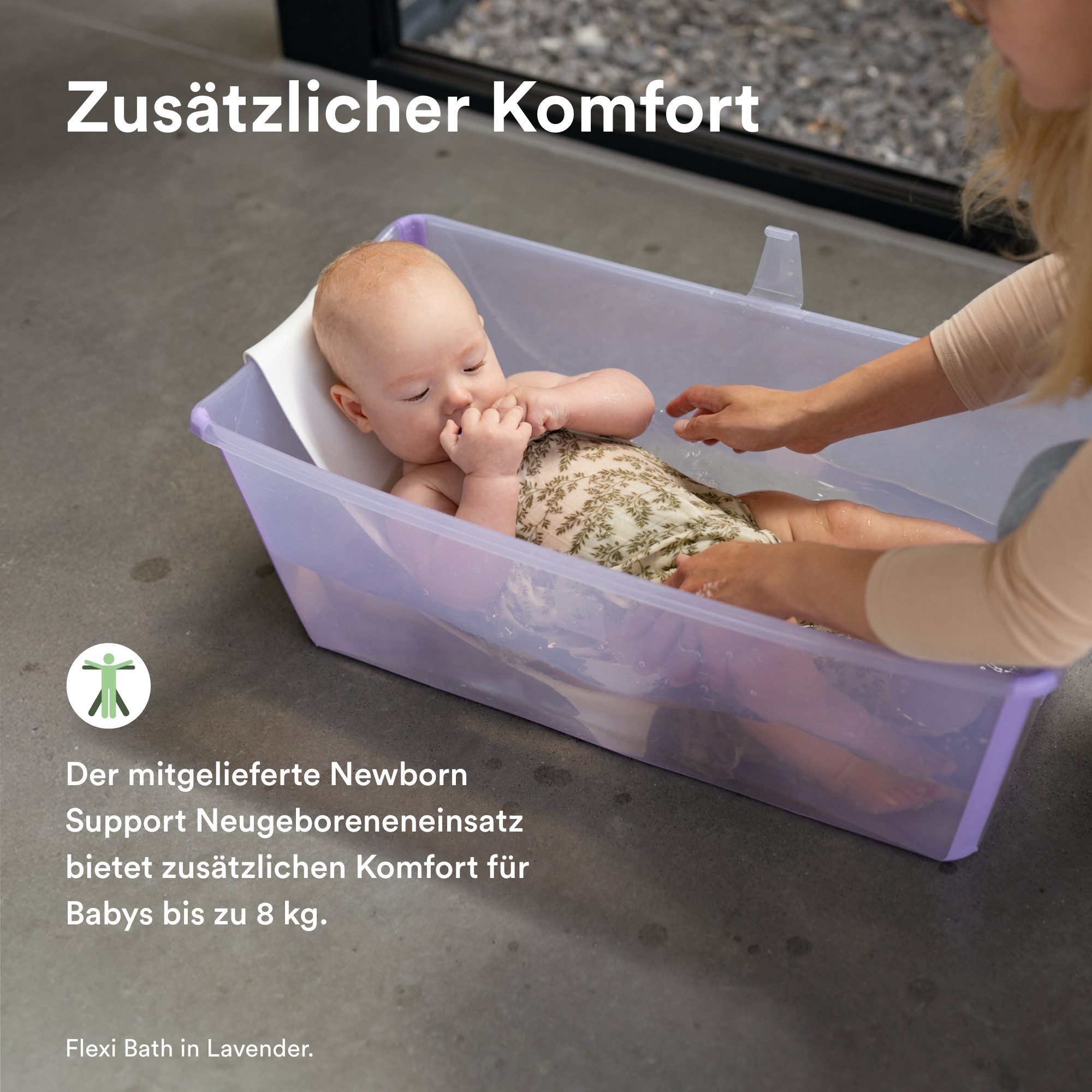 Stokke Babybadewanne Flexi Bath®, Stand und Newborn Support Bundle, (Set) – Bild 4 von 5