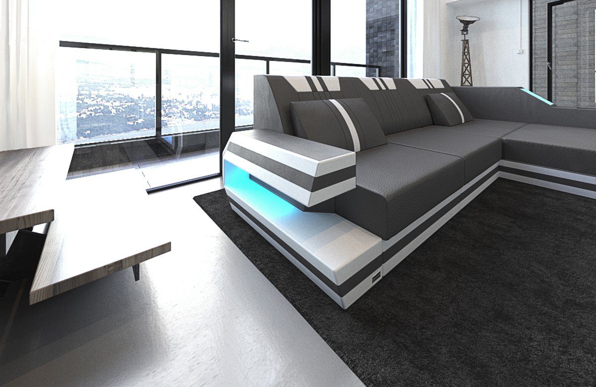 Sofa Dreams Ecksofa Ledercouch Ledersofa Ravenna günstig online kaufen
