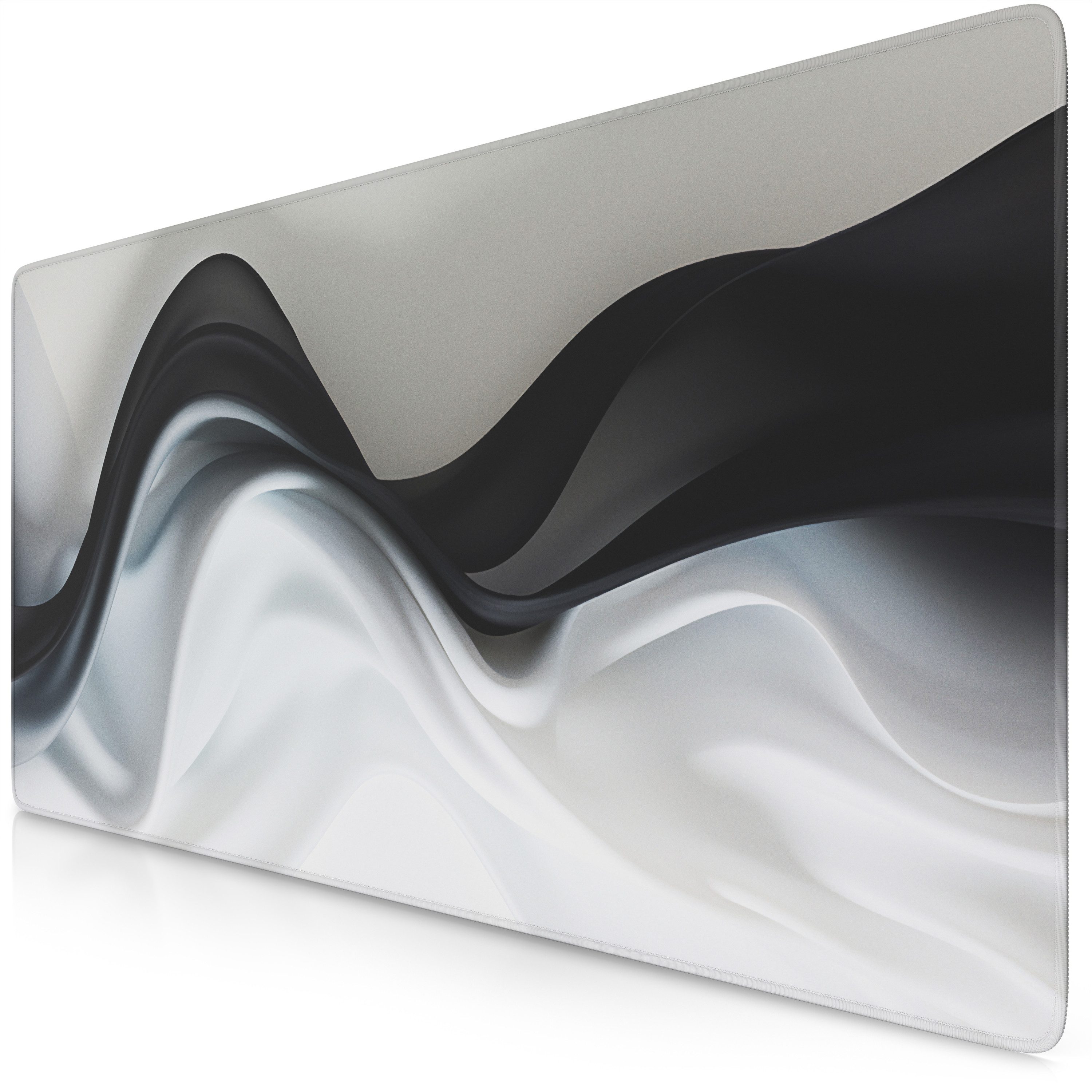 Titanwolf Gaming Mauspad XXL Speed Mousepad 900 x 400 x 3 mm, Schreibtischauflage, abwaschbar (1-St), rutschfeste Rückseite, Geschwindigkeit & Präzision, Modern Wave