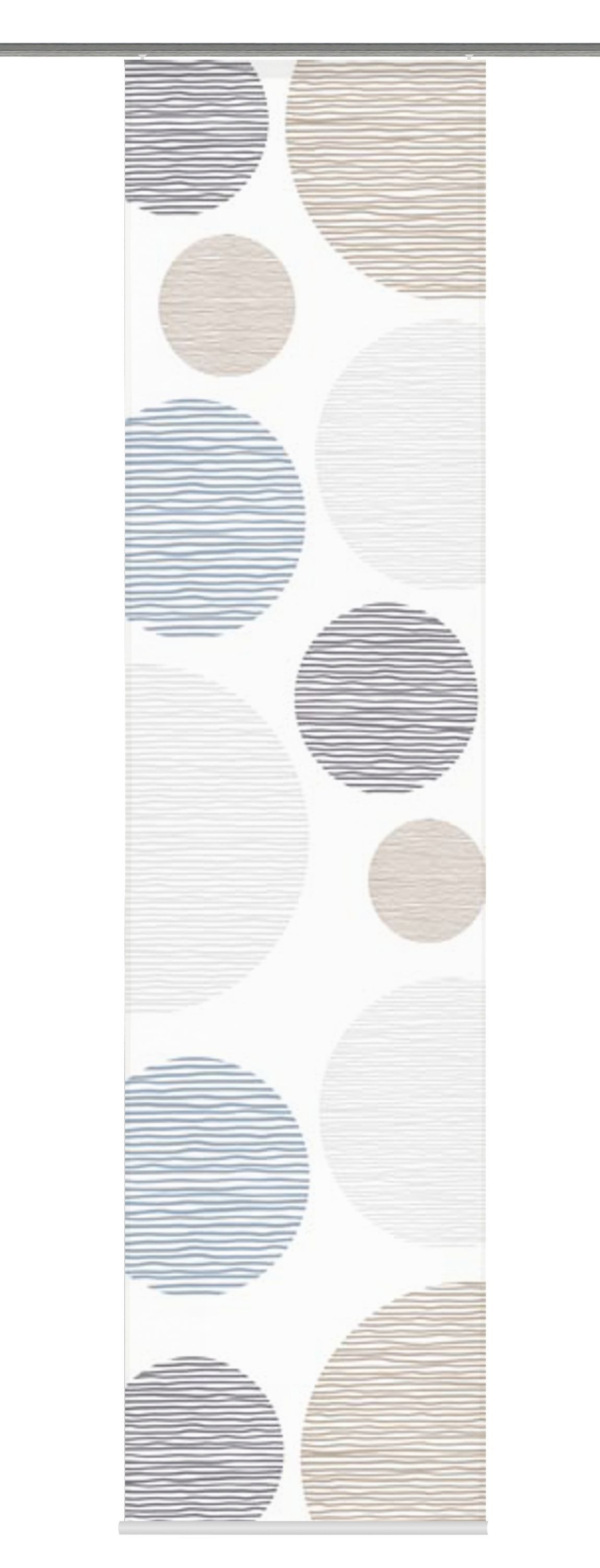 Vision S Schiebegardine 84553 Schiebegardine BORDEN halbtransparent, Bambusoptik 260x60 cm (1 St), Paneelwagen, transparent, Polyester – Bild 2 von 5