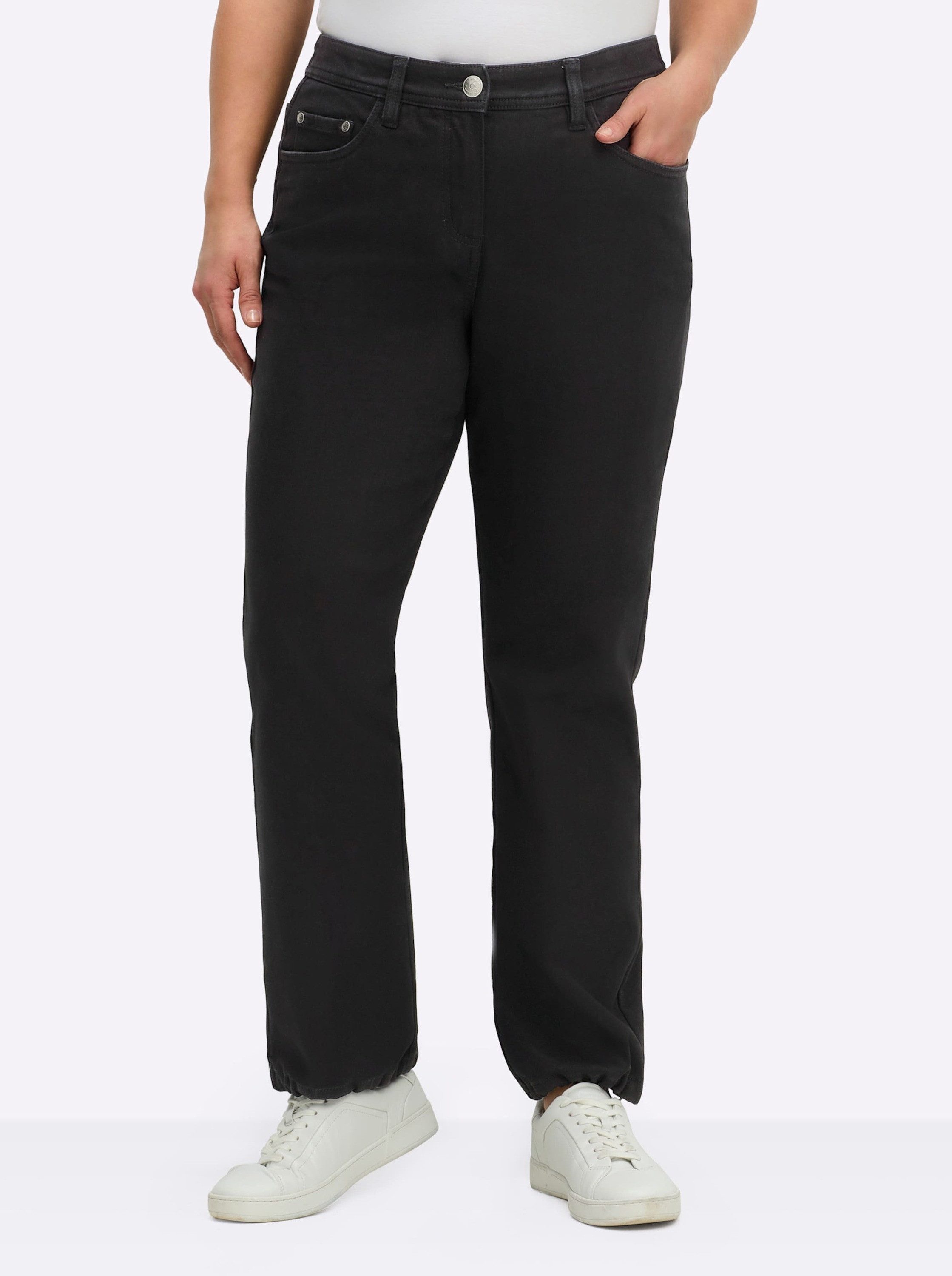Sheego Jerseyhose Thermo-Jeans