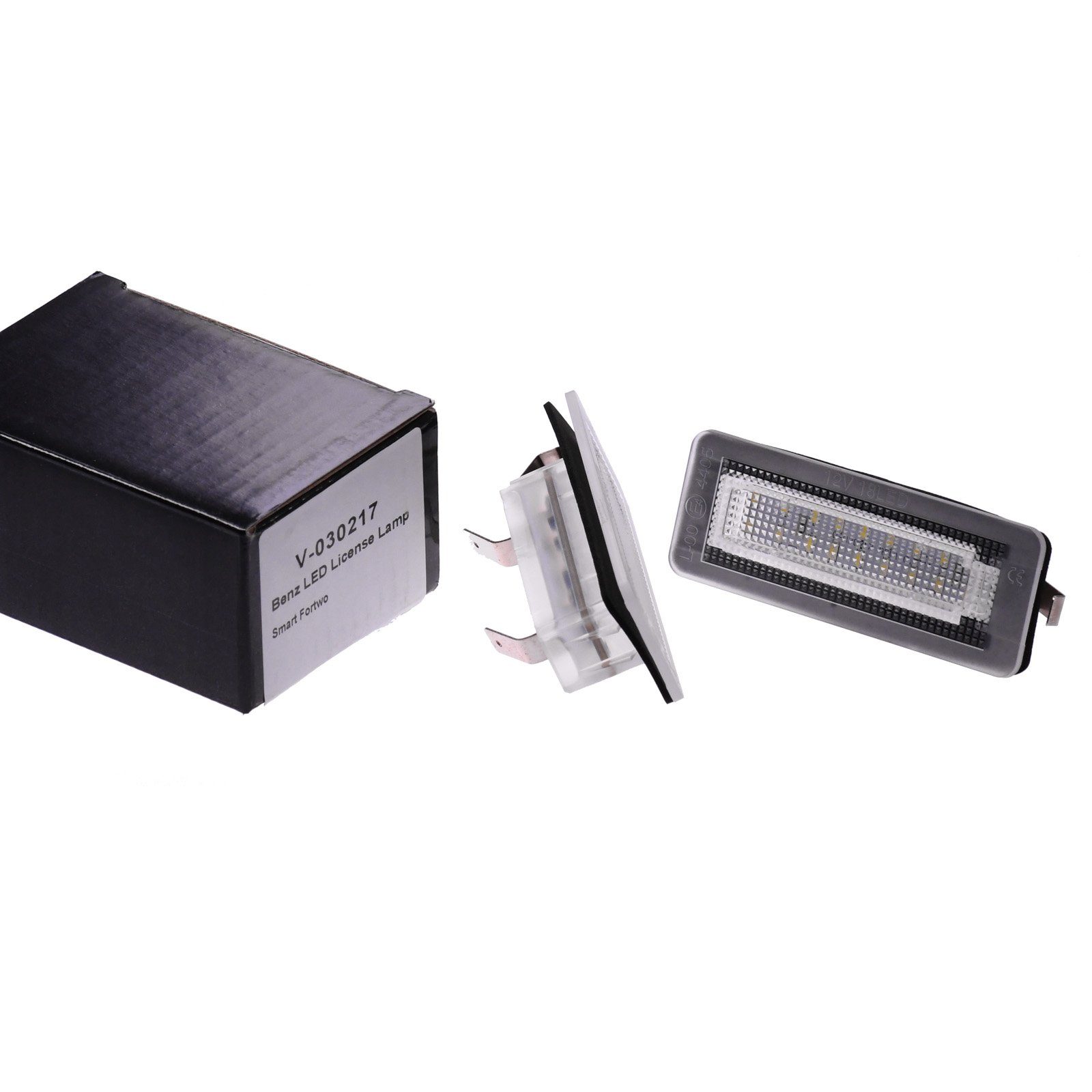 Vinstar KFZ-Ersatzleuchte LED Kennzeichenbeleuchtung E-geprüft für SMART, SMART Fortwo 451 2007-2015