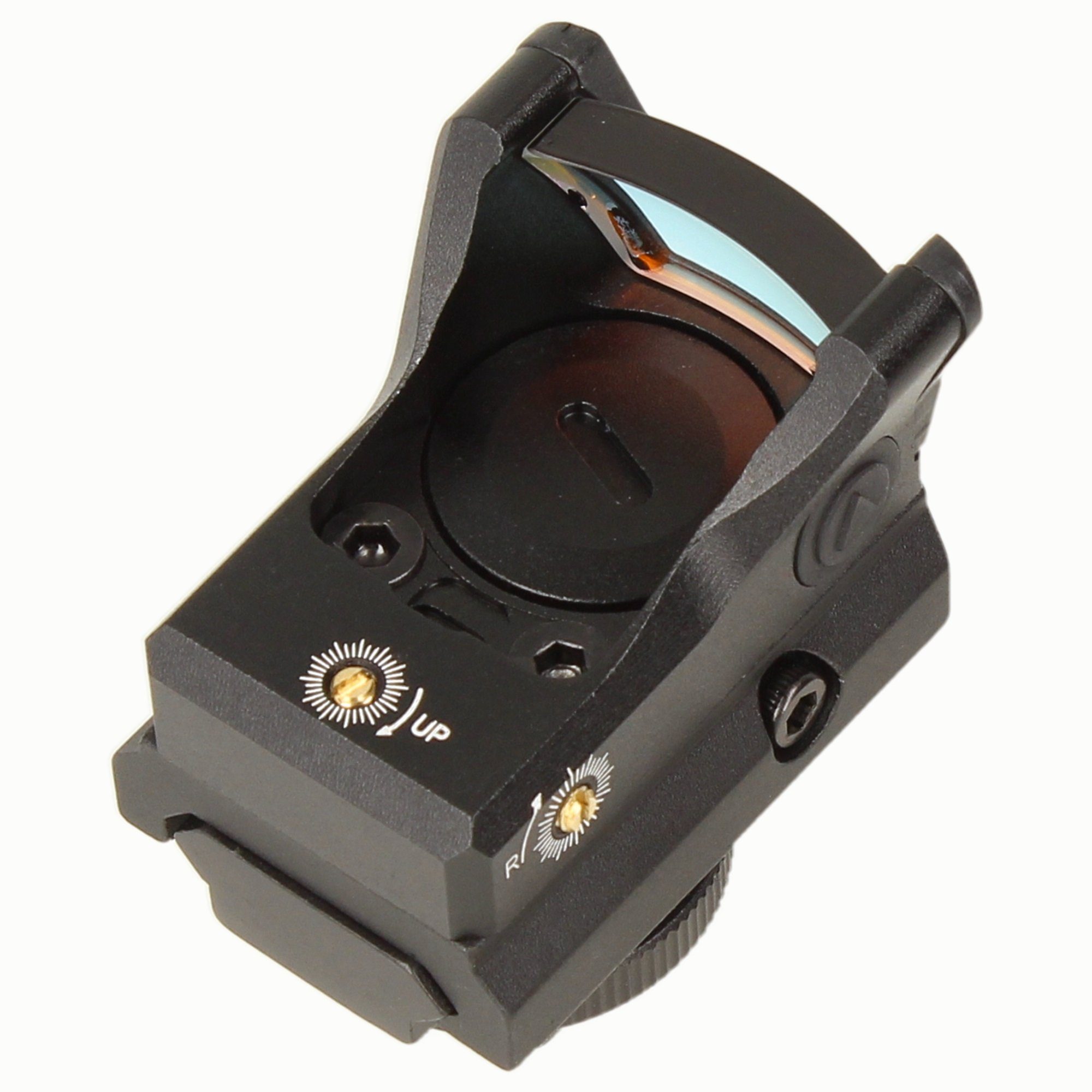 Minadax Aufstecksucher Red Dot kleine 23mm Visier Kameras + Punkt Sichtfeld für Adapter