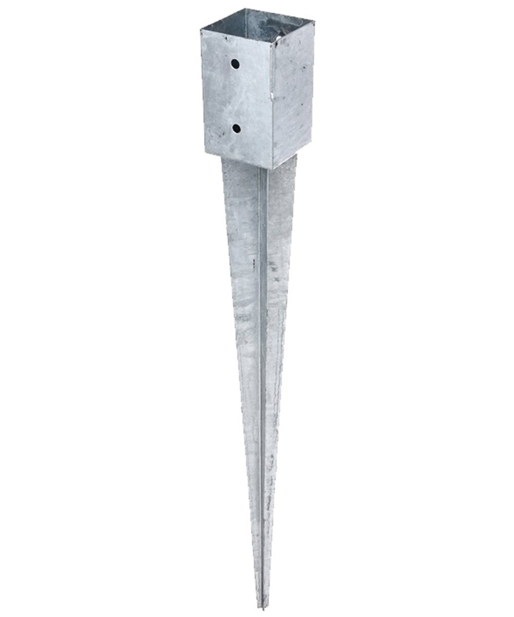 Einschlagbodenhülse 91x91x900mm Einschlaghülse Pfostenträger Bodenhülse