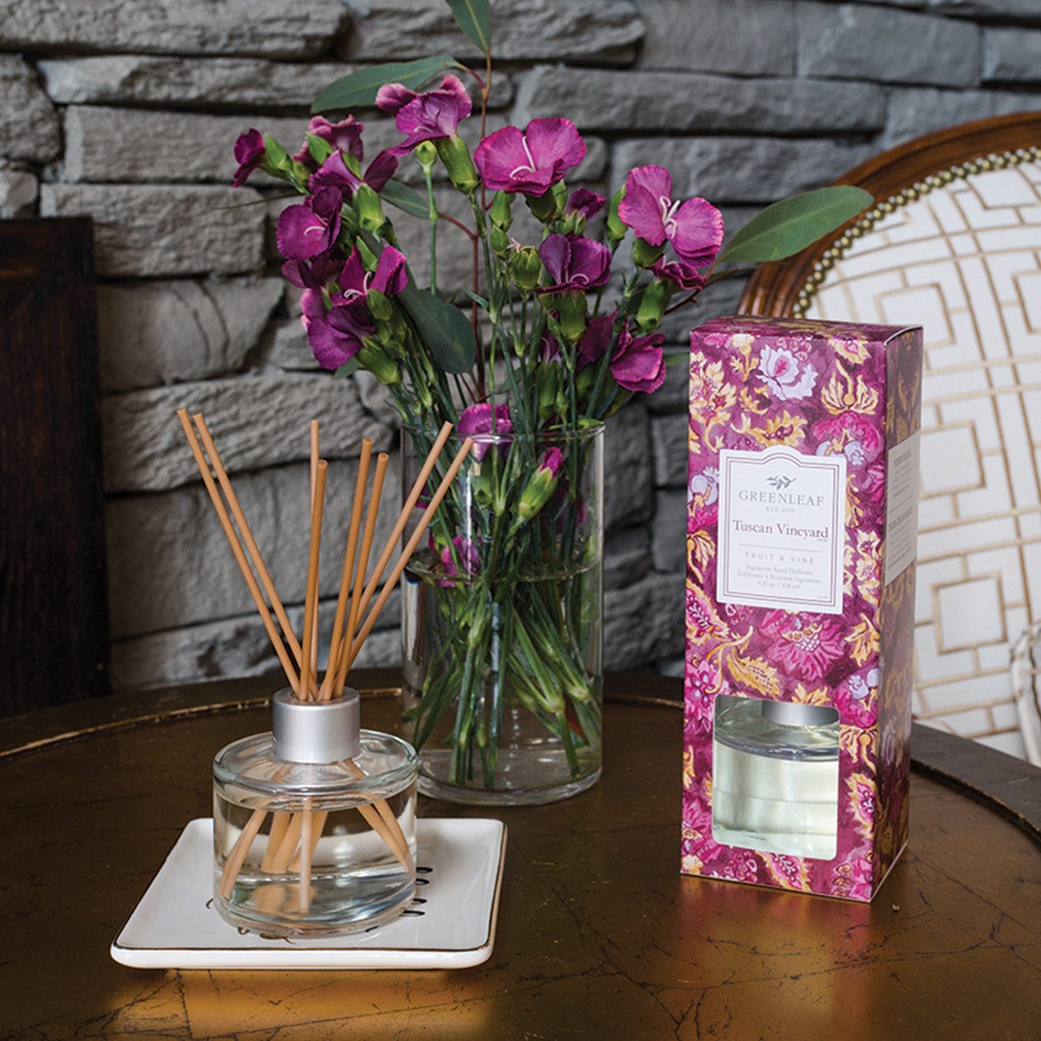 Greenleaf Raumduft Tuscan Vineyard 118 ml (1-St), Greenleaf – Aromatischer Reed Diffuser