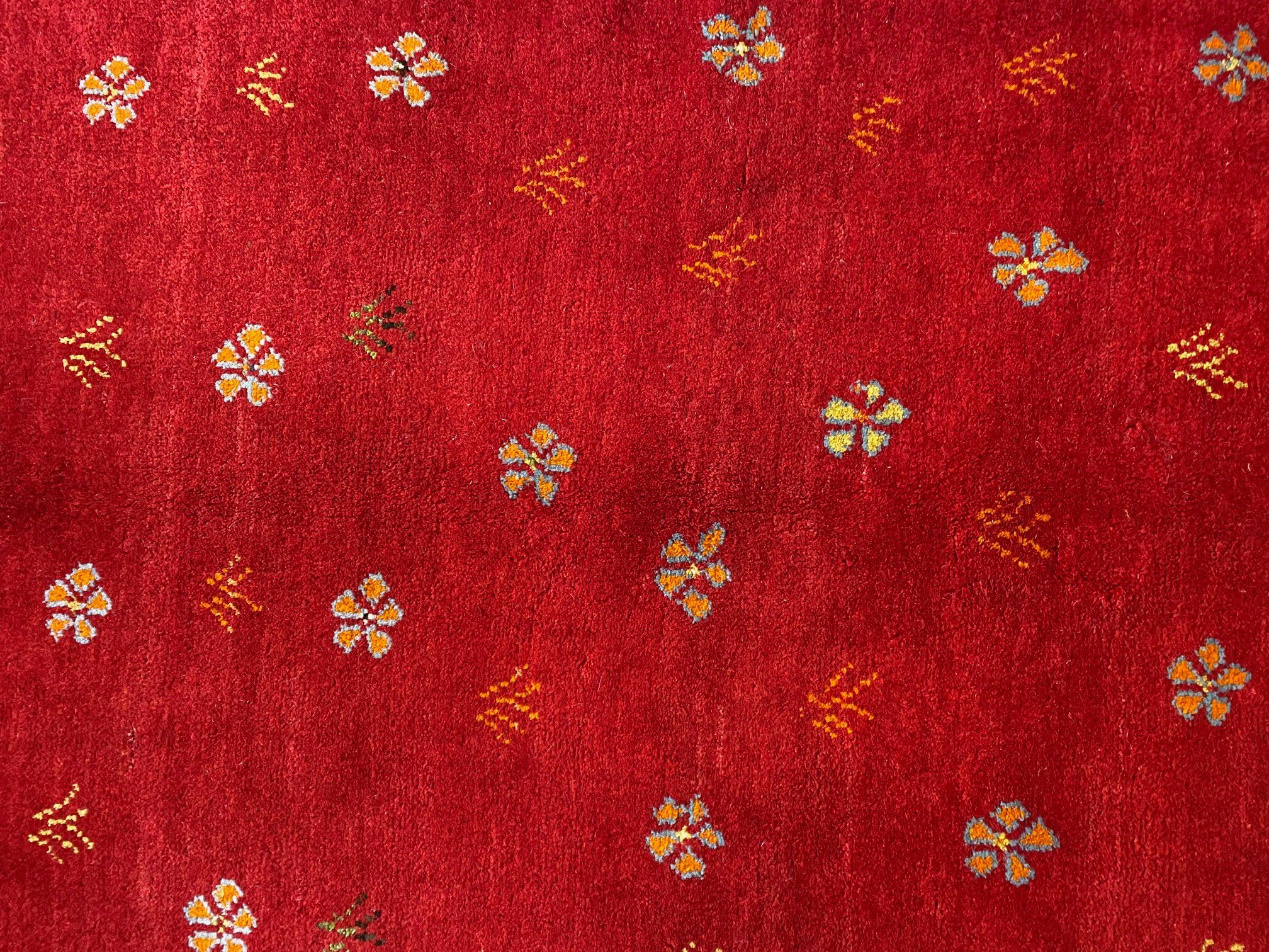 Wollteppich Perser Golbar Handgesponnen Teppich 194×147 Handgeknüpft, reine Morgenlandbazar, Unikat aus Handgeknüpft Schurwolle Bioteppich Gabbeh