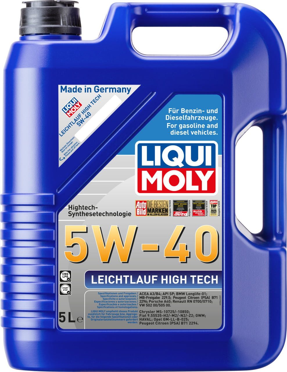 Liqui Moly Motoröl Liqui Moly Motoröl Leichtlauf High Tech 5W-40 5 L