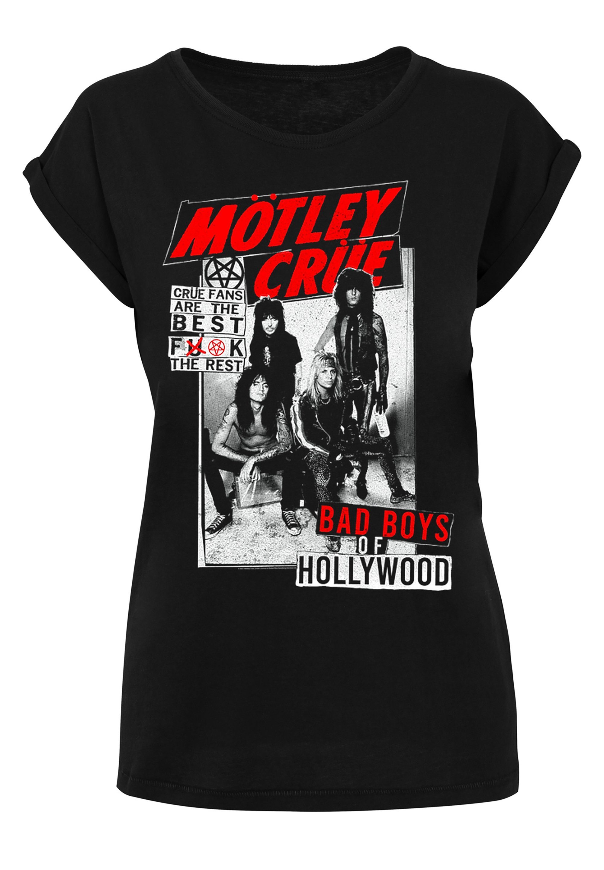 Damen Shirts F4NT4STIC T-Shirt Motley Crue Fans - Premium Rock Band Musik Merch