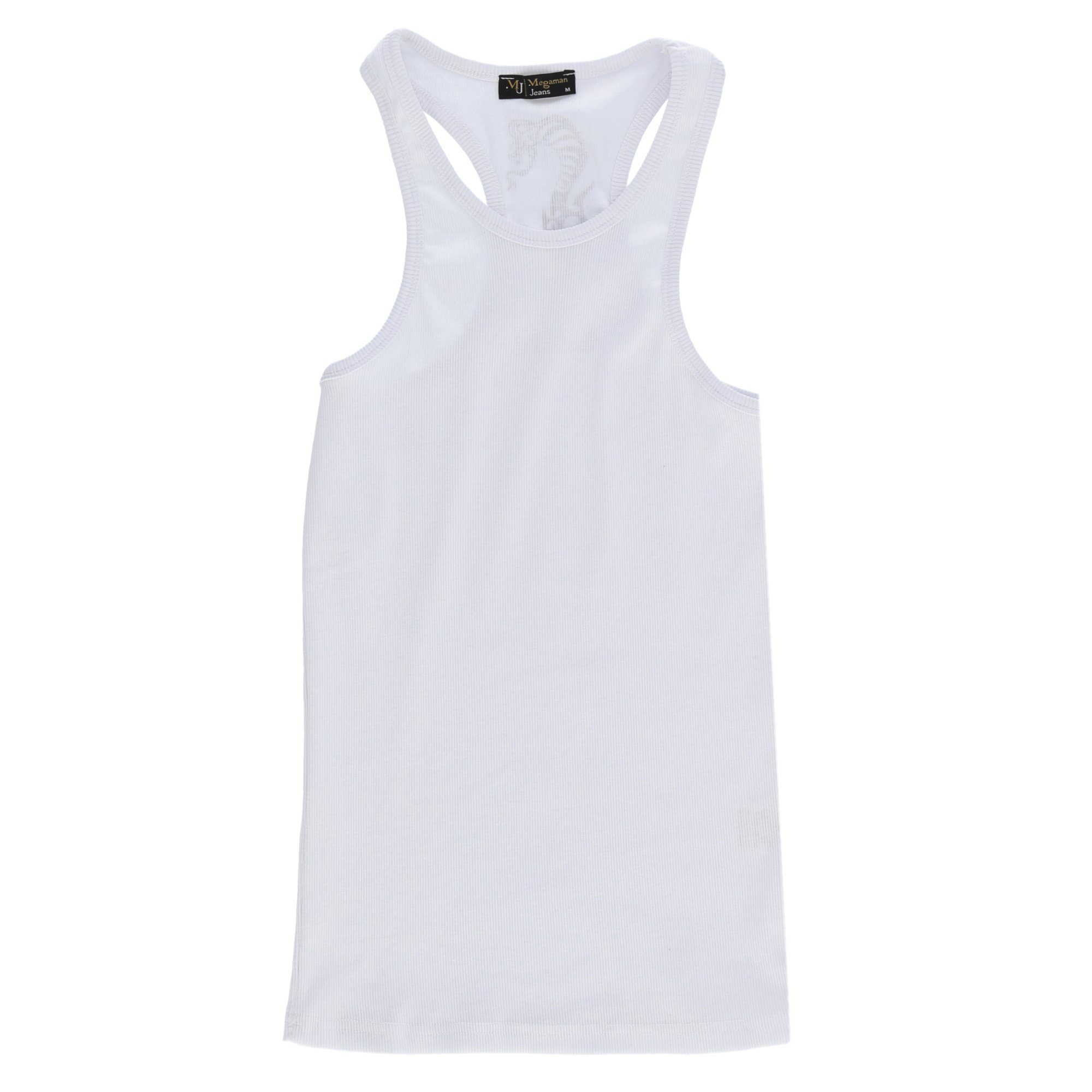 Megaman Jeans Muskelshirt Tanktop T-Shirt Muskelshirt Achselshirt Print Fit günstig online kaufen