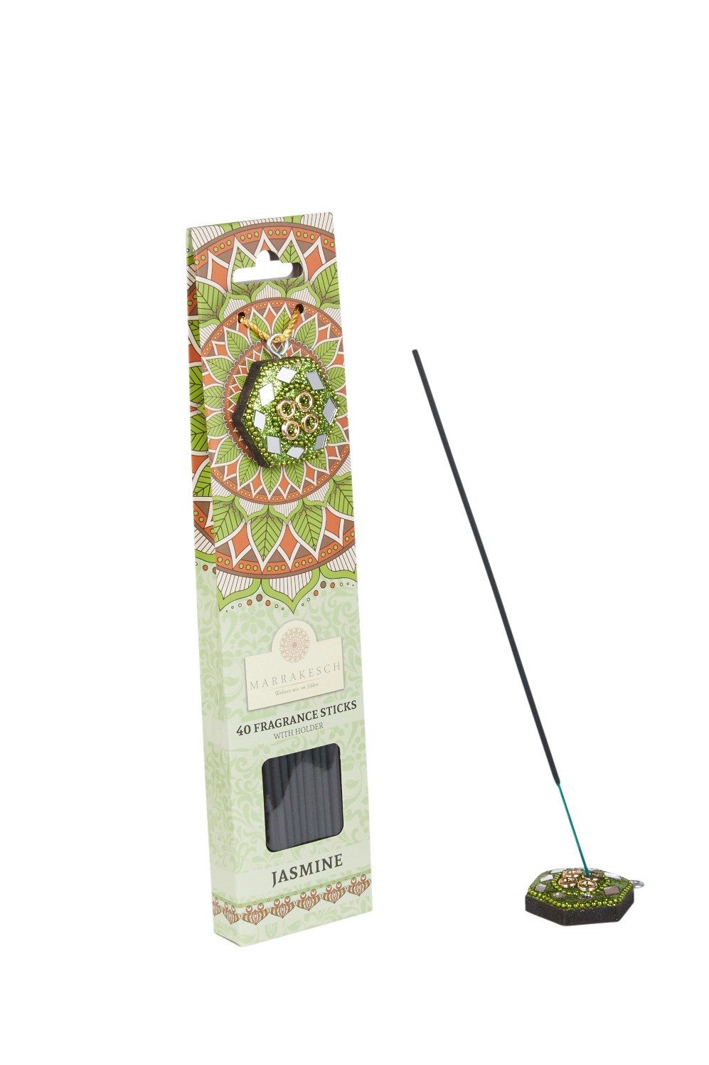 Marrakesch Orient & Mediterran Interior Räucherstäbchen 3er Set Indische Räucherstäbchen Jasmin modern aus Naturmaterial 26 cm (3-St), Handarbeit