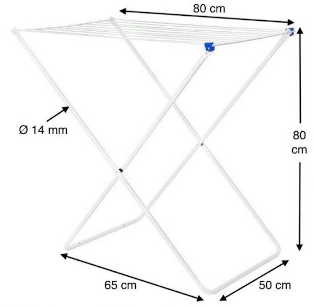 DanDiBo Flügelwäschetrockner Wäscheständer Wäschetrockner Standtrockner Weiß Schmal – Bild 3 von 5