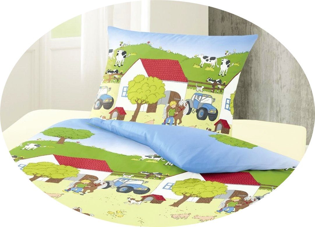 BIERBAUM Kinderbettwäsche JACK by Bierbaum Kinder Biber Bettwäsche 2 tg 135x200cm versch. Motive, Biber, 2 teilig, supersüßes Kinderdesign, 100% Baumwolle, besonders atmungsaktiv