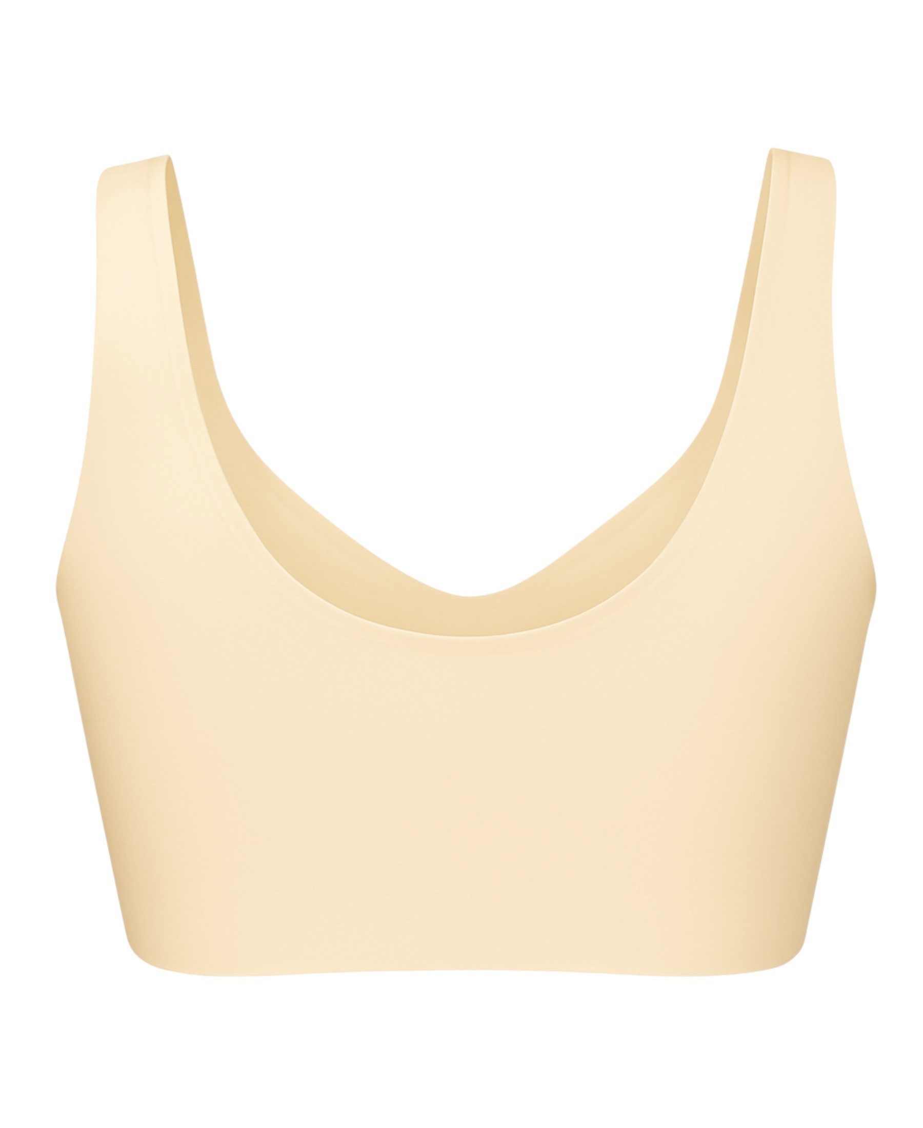 fashionshowcase Bustier mit Pads mit Vorderverschluss ohne Bügel – Soft-BH, Sport-BH Top (1-tlg) nahtlos, Vorderverschluss, figurformend, kein Bügel