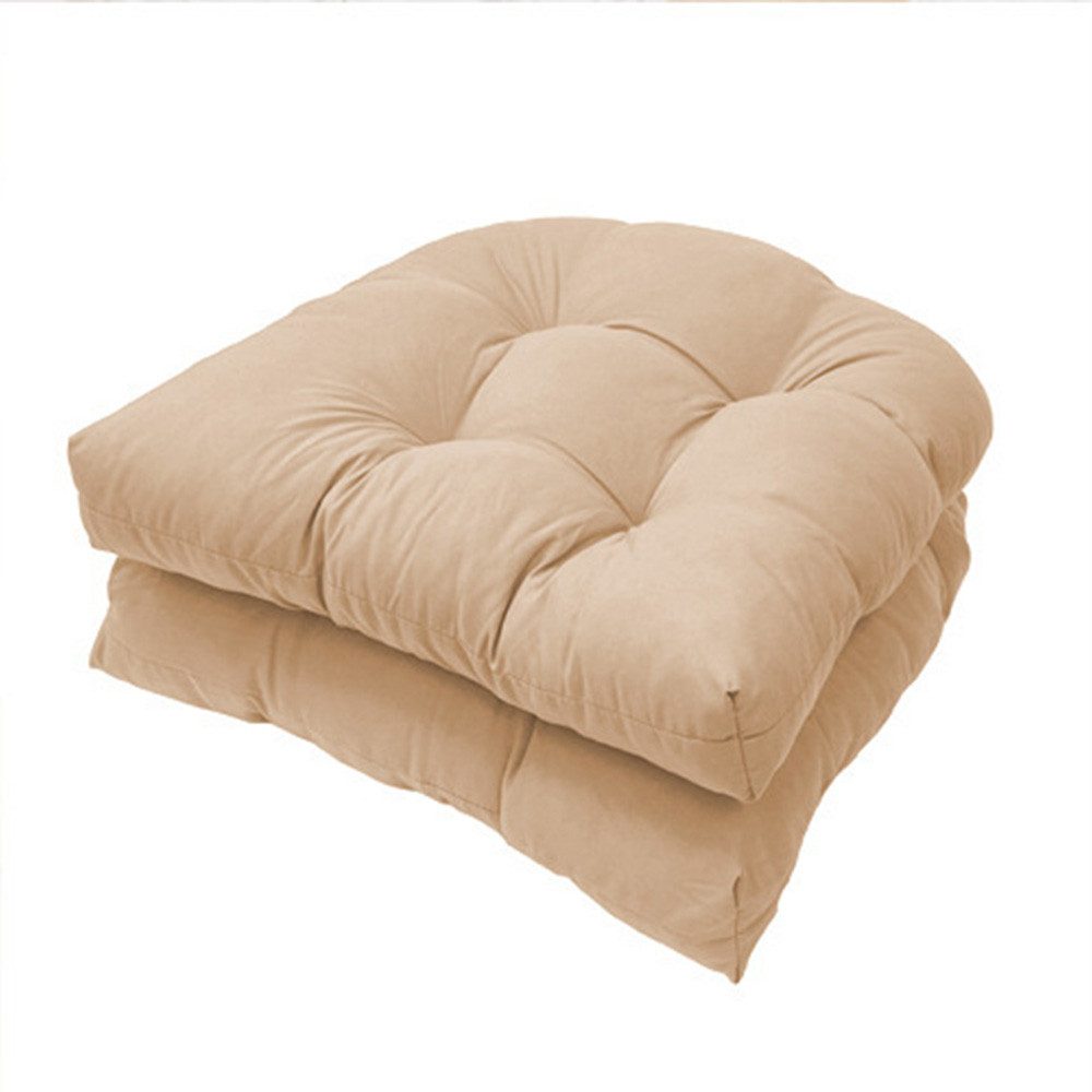 Diwzbyn Sitzkissen Outdoor Stuhlkissen Garten Stuhlpolster wetterfest, Wasserdichtes Outdoor-Stuhlkissen-Set (2er-Pack), 19 x 19 Zoll
