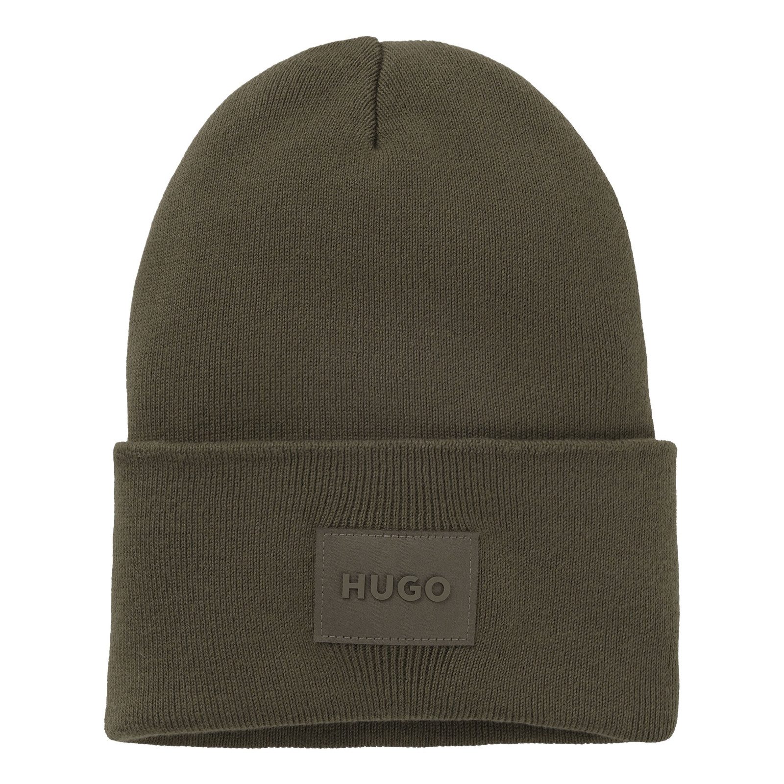 HUGO Strickmütze Xevon_B mit aufgenähtem Logo günstig online kaufen