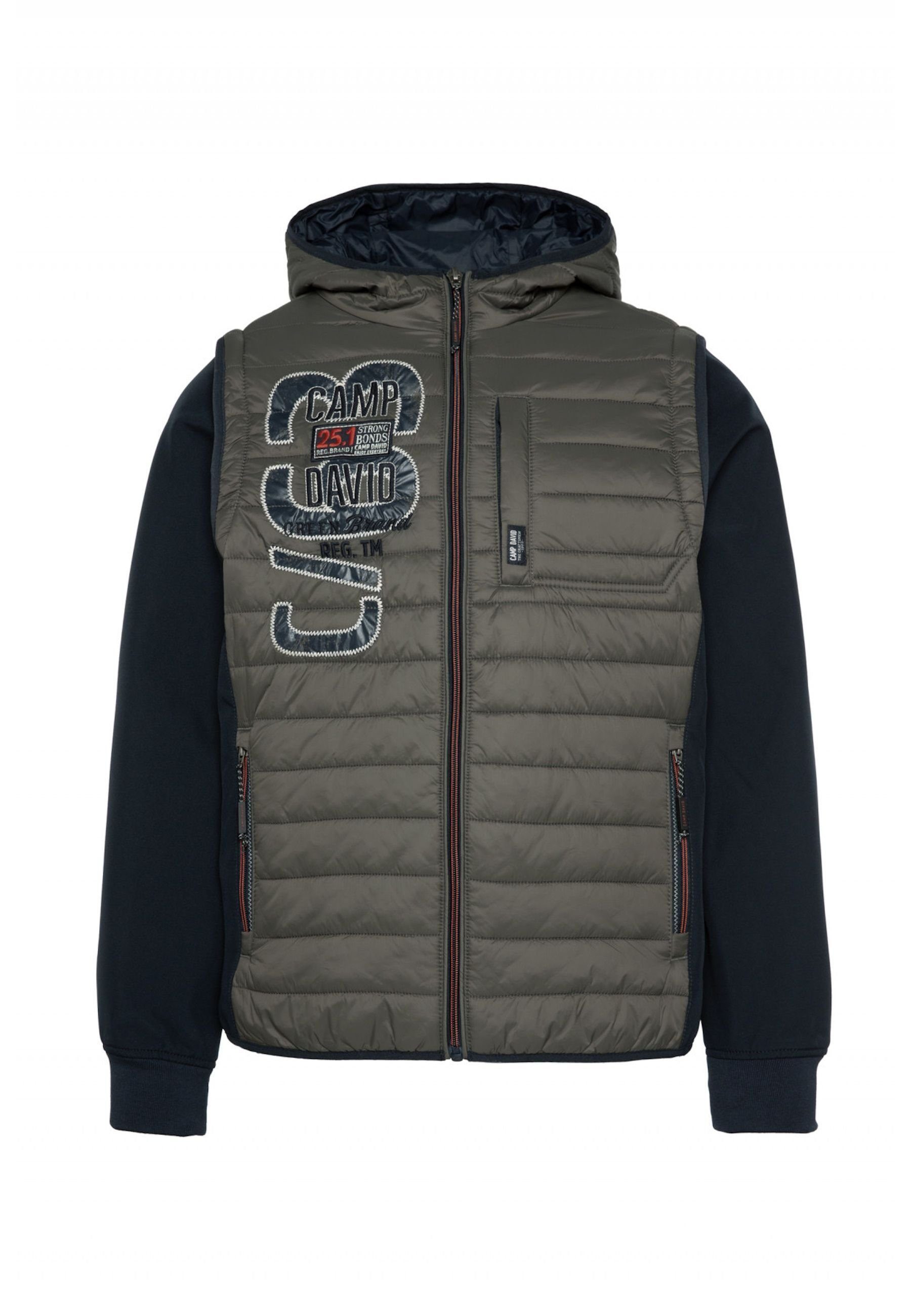 CAMP DAVID Steppjacke Jacke halb Stepp- günstig online kaufen