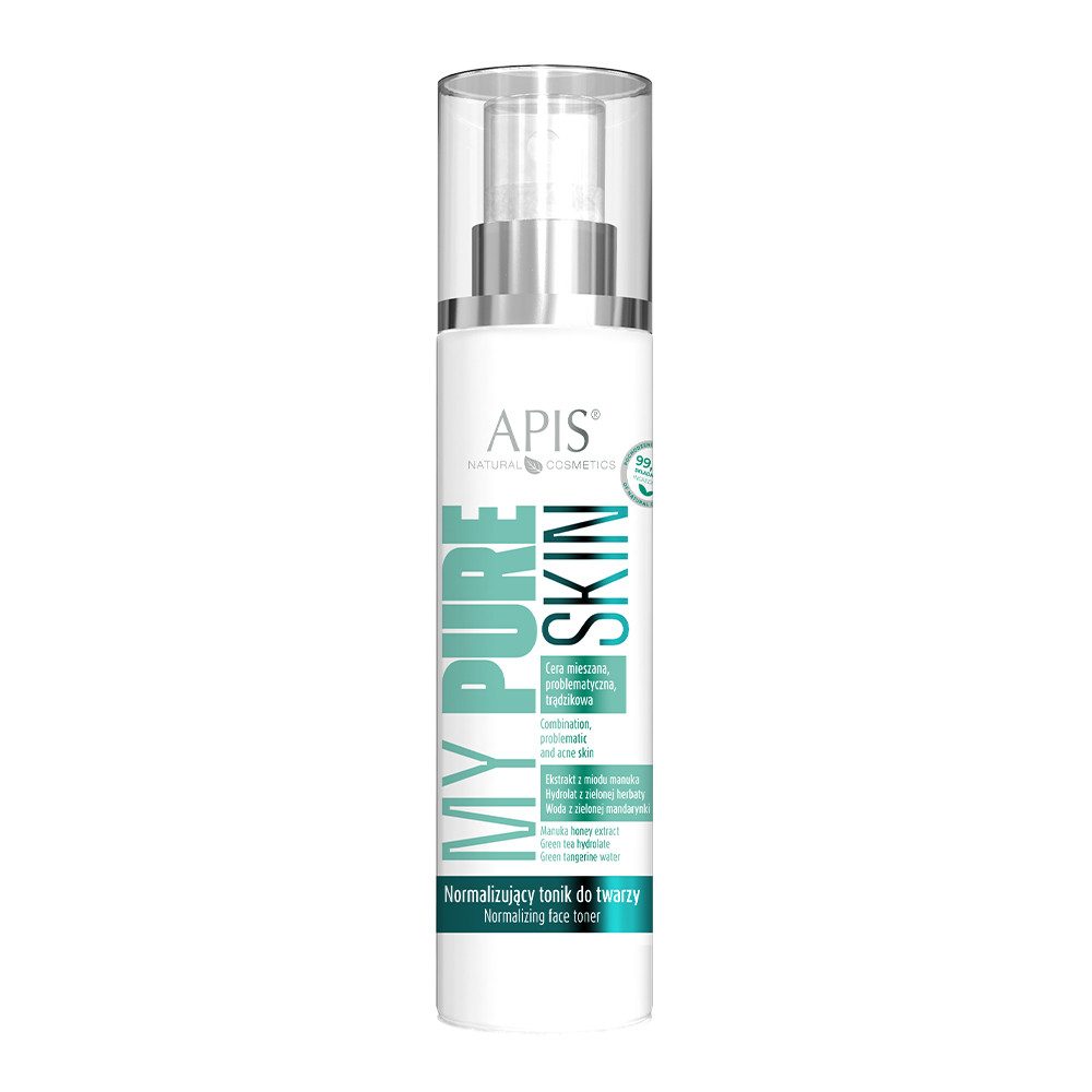Apis Natural Cosmetics Gesichts-Reinigungslotion APIS MY PURE SKIN, Gesichtswasser gegen Unreinheiten & Akne / 150 ml